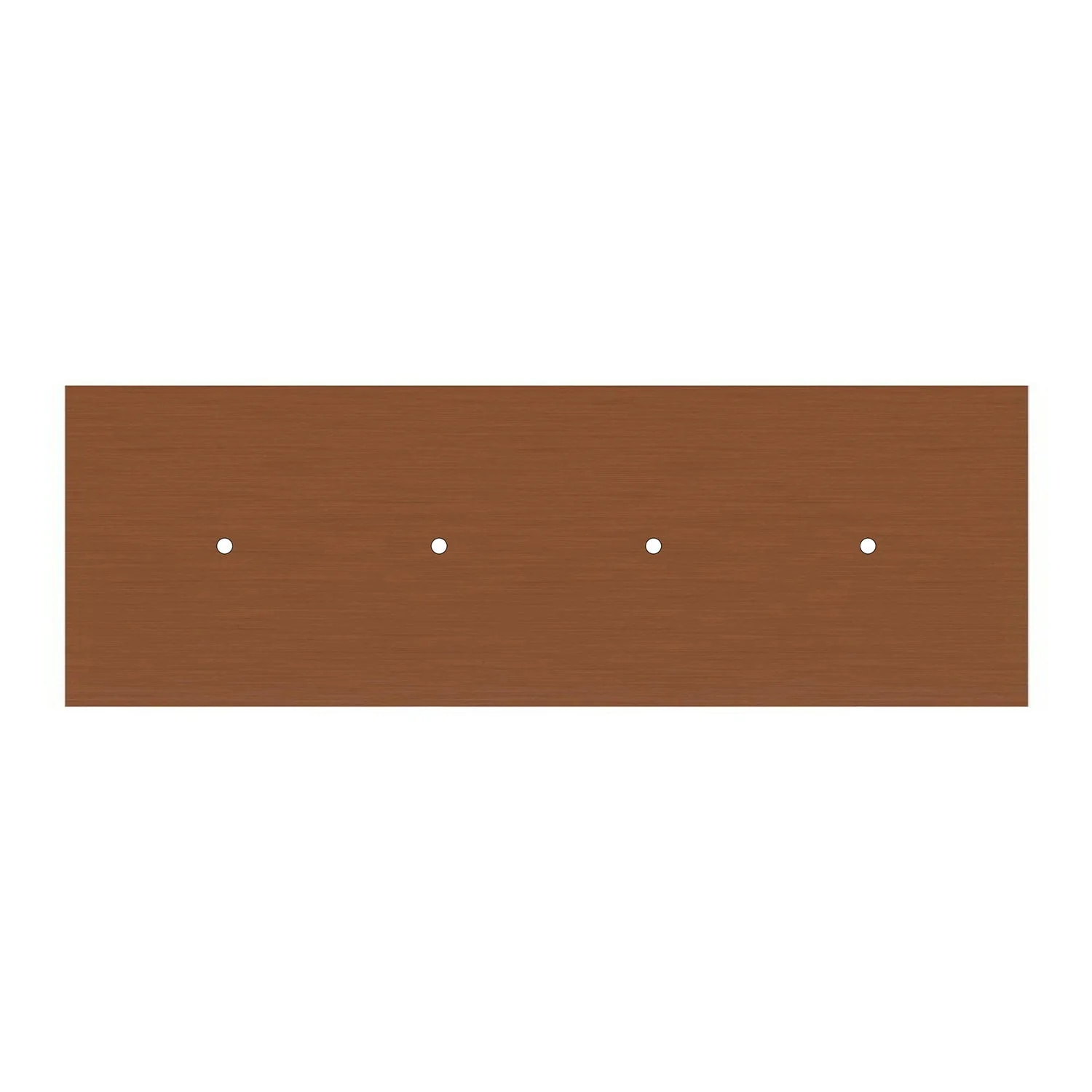 4-drop pendant lamp with XXL rectangular Rose-One 675 mm with metal finishes - Satin copper - Image 5