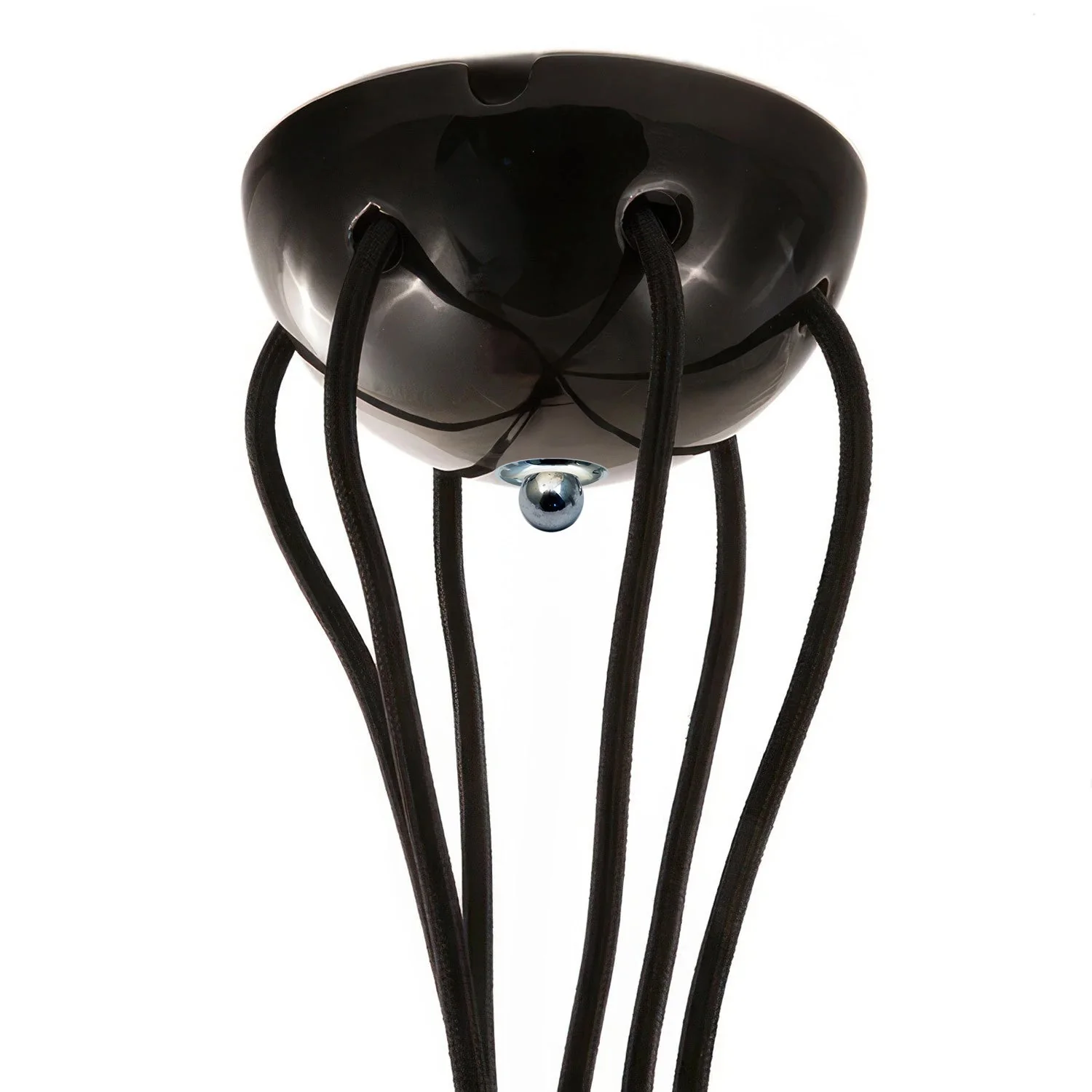 7-hole ceramic ceiling rose kit – Black