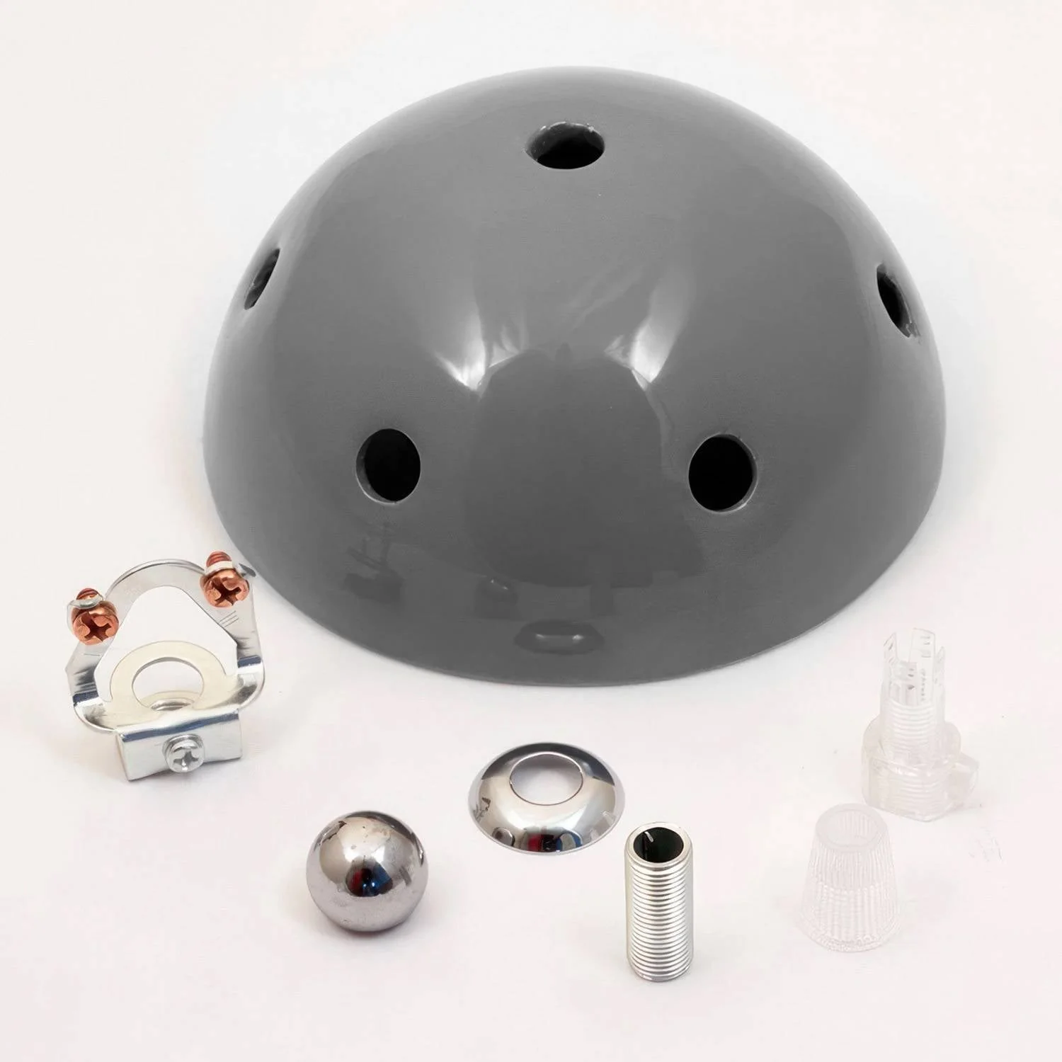 7-hole ceramic ceiling rose kit - Grey - Image 3