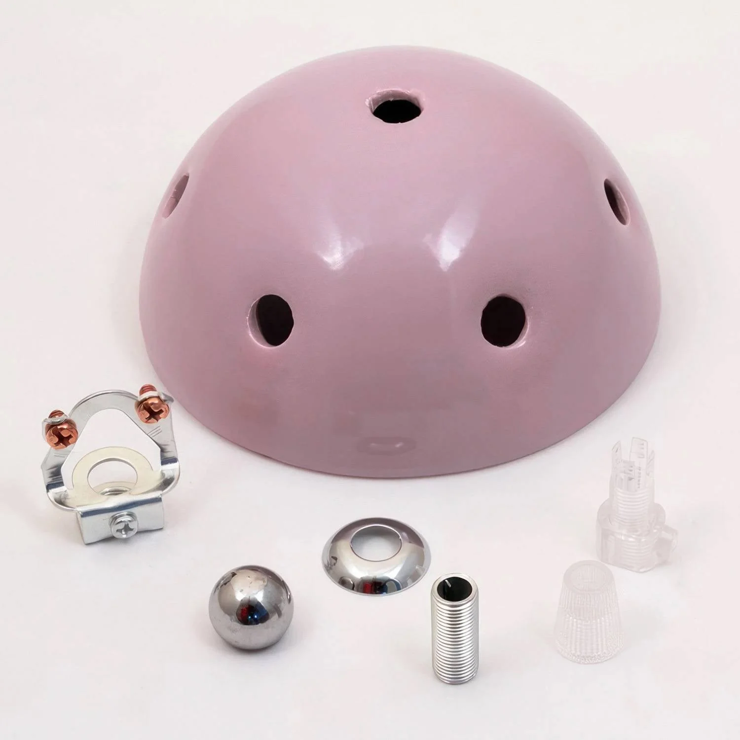 7-hole ceramic ceiling rose kit - Lilac - Image 3