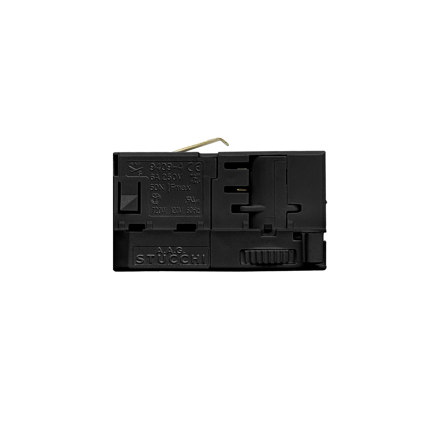Stucchi Black Adapter for three-phase track - for suspension