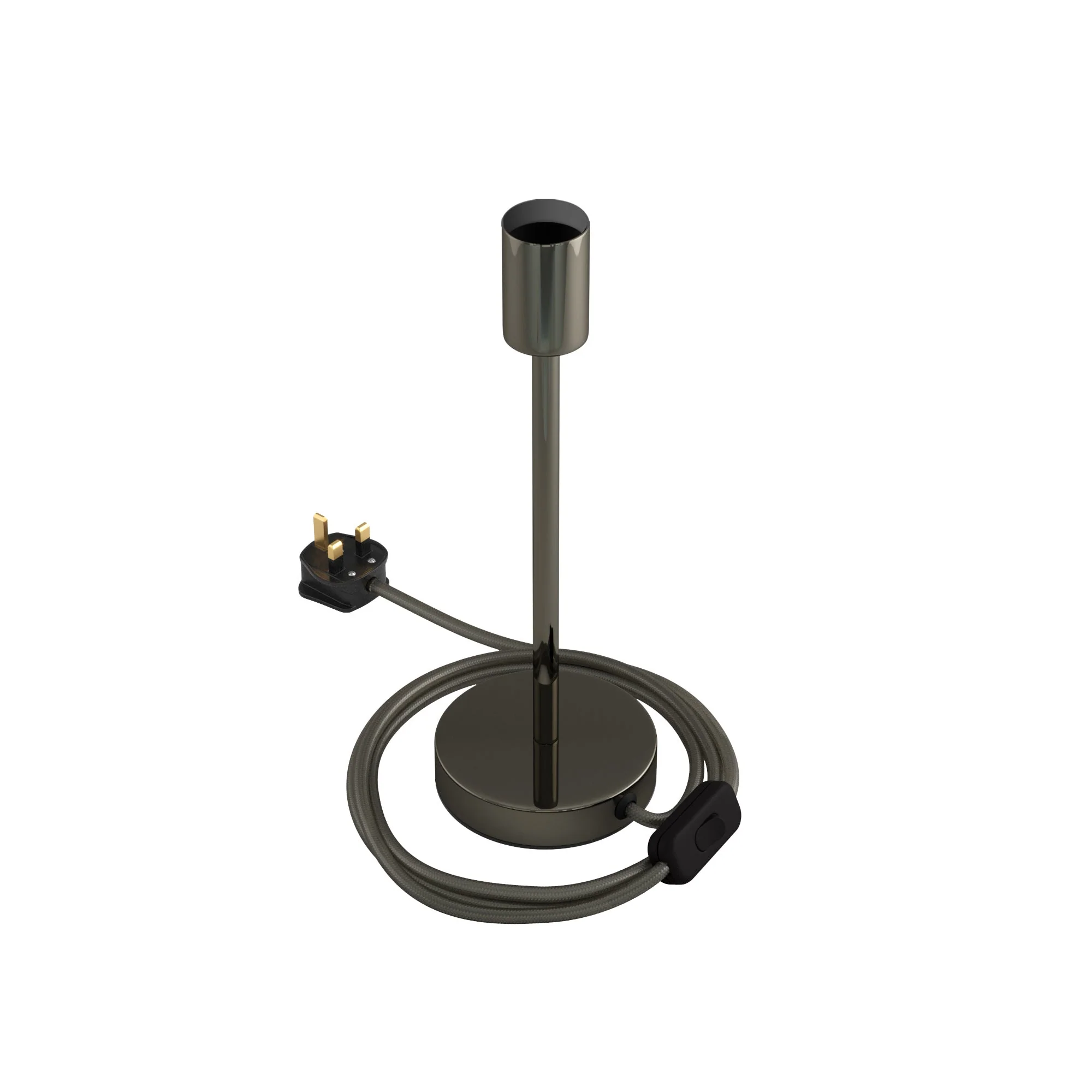 Alzaluce - Metal table lamp with UK plug - Pearl black - Image 8