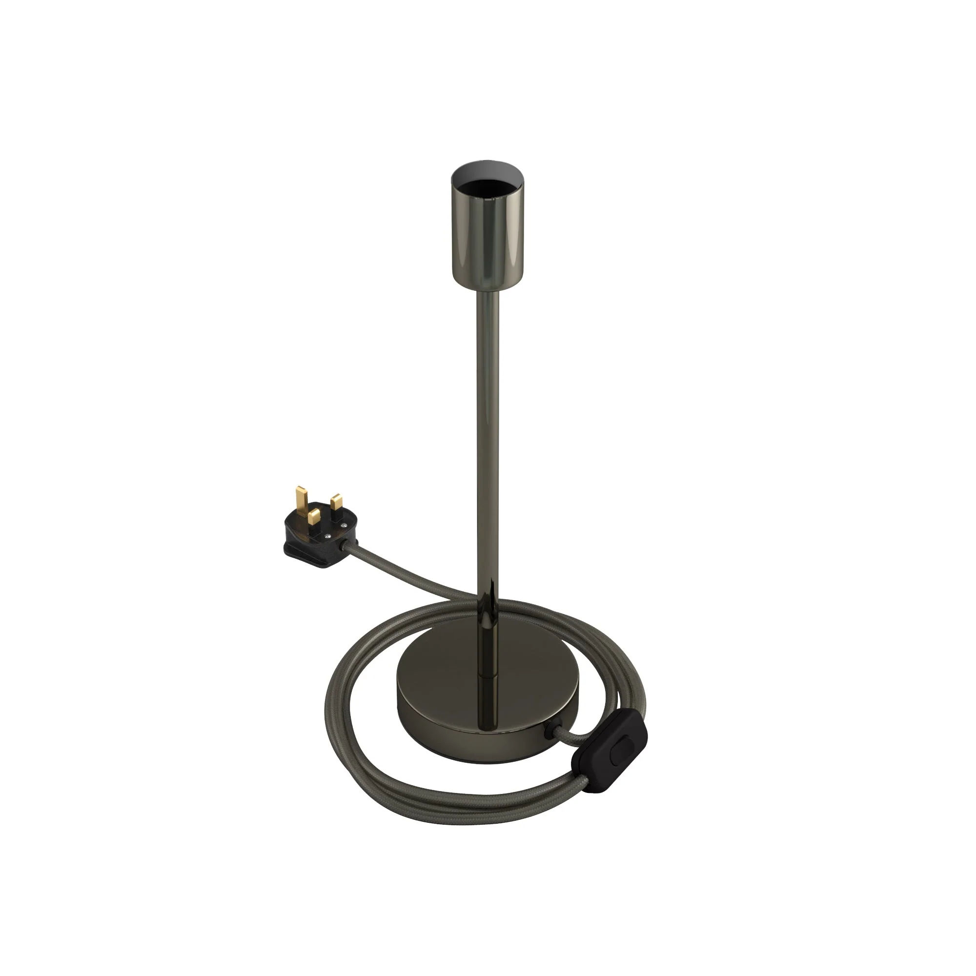 Alzaluce - Metal table lamp with UK plug - Pearl black - Image 9
