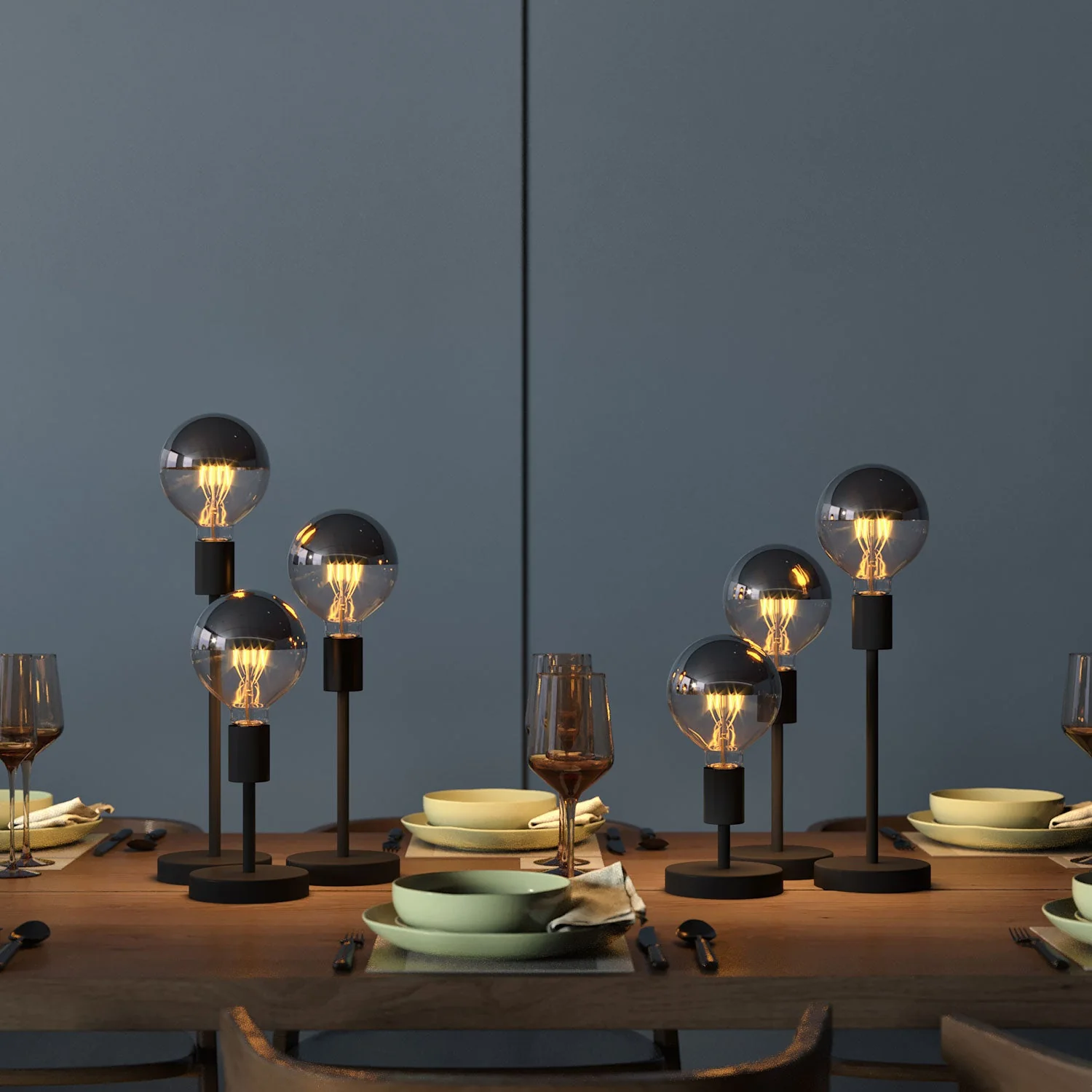 Alzaluce - Metal table lamp with UK plug - Matt black - Image 2