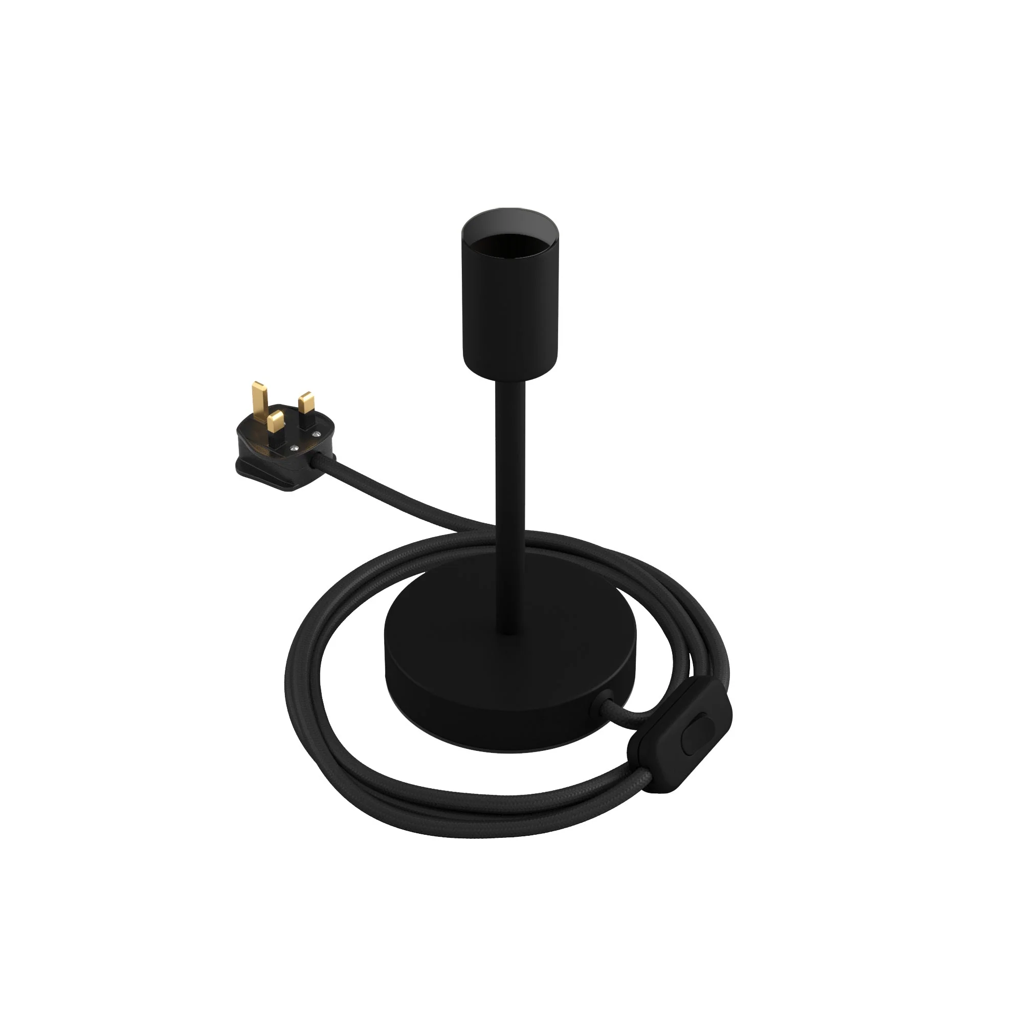 Alzaluce - Metal table lamp with UK plug - Matt black - Image 6