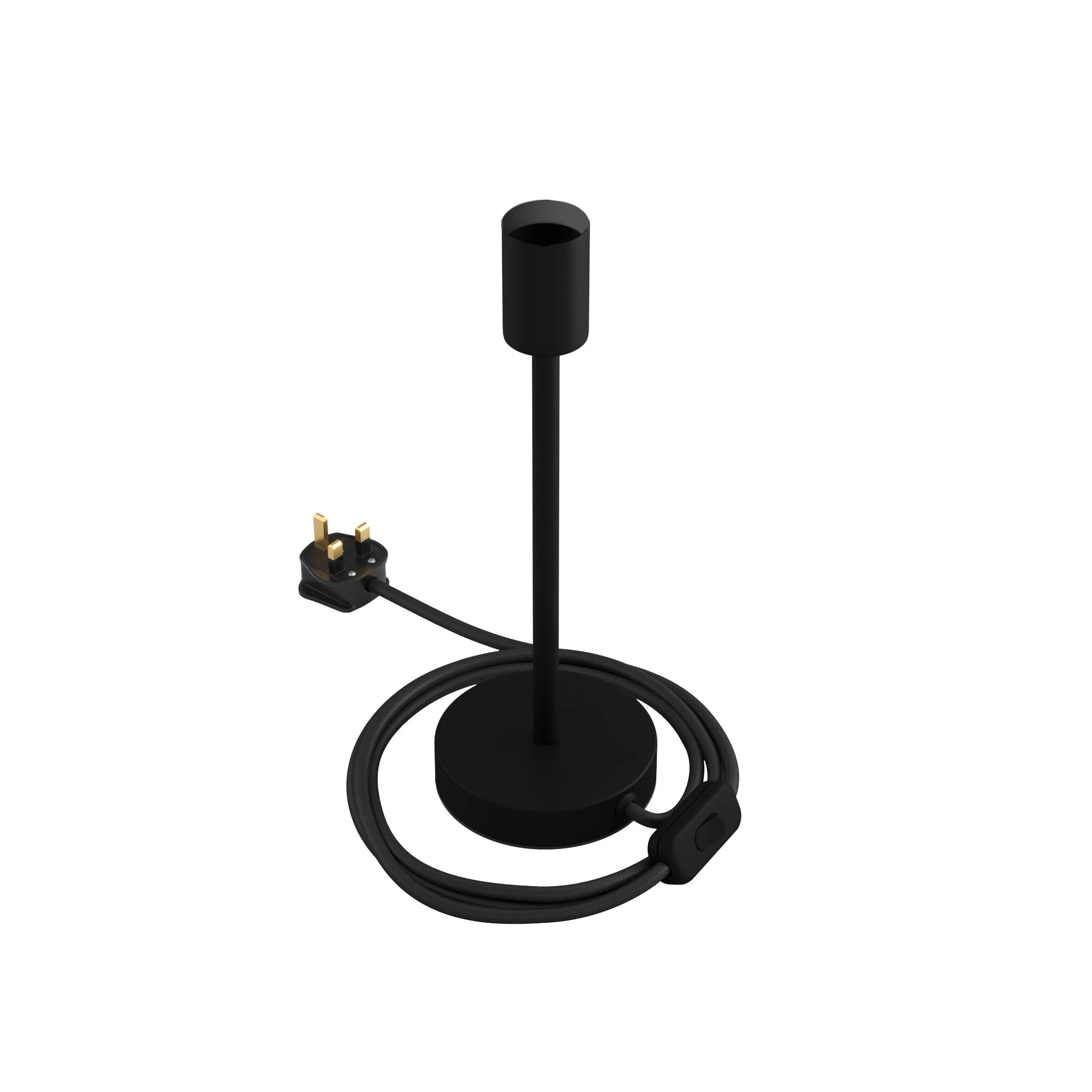 Alzaluce - Metal table lamp with UK plug - Matt black - Image 8