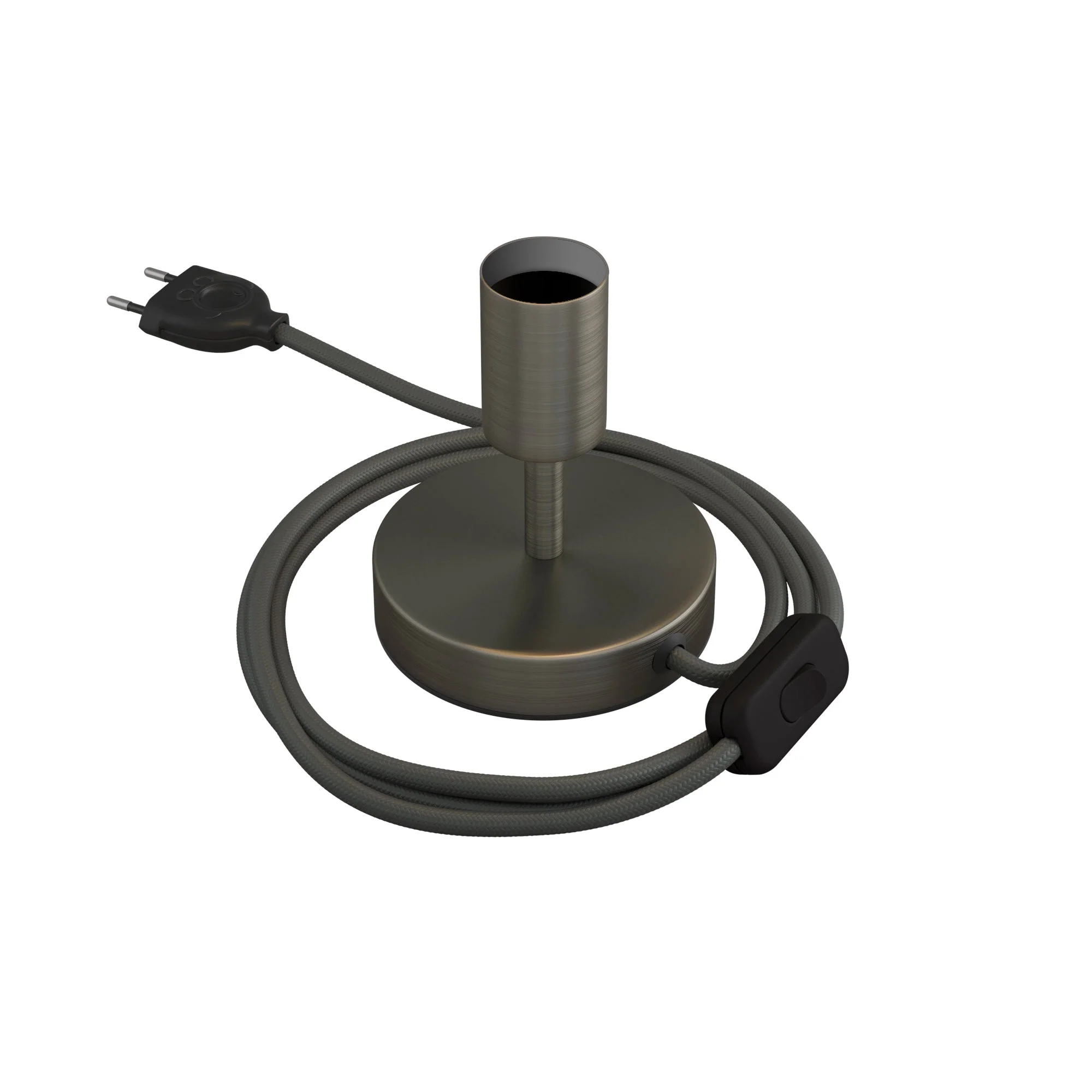 Alzaluce - Metal table lamp - Satin titanium