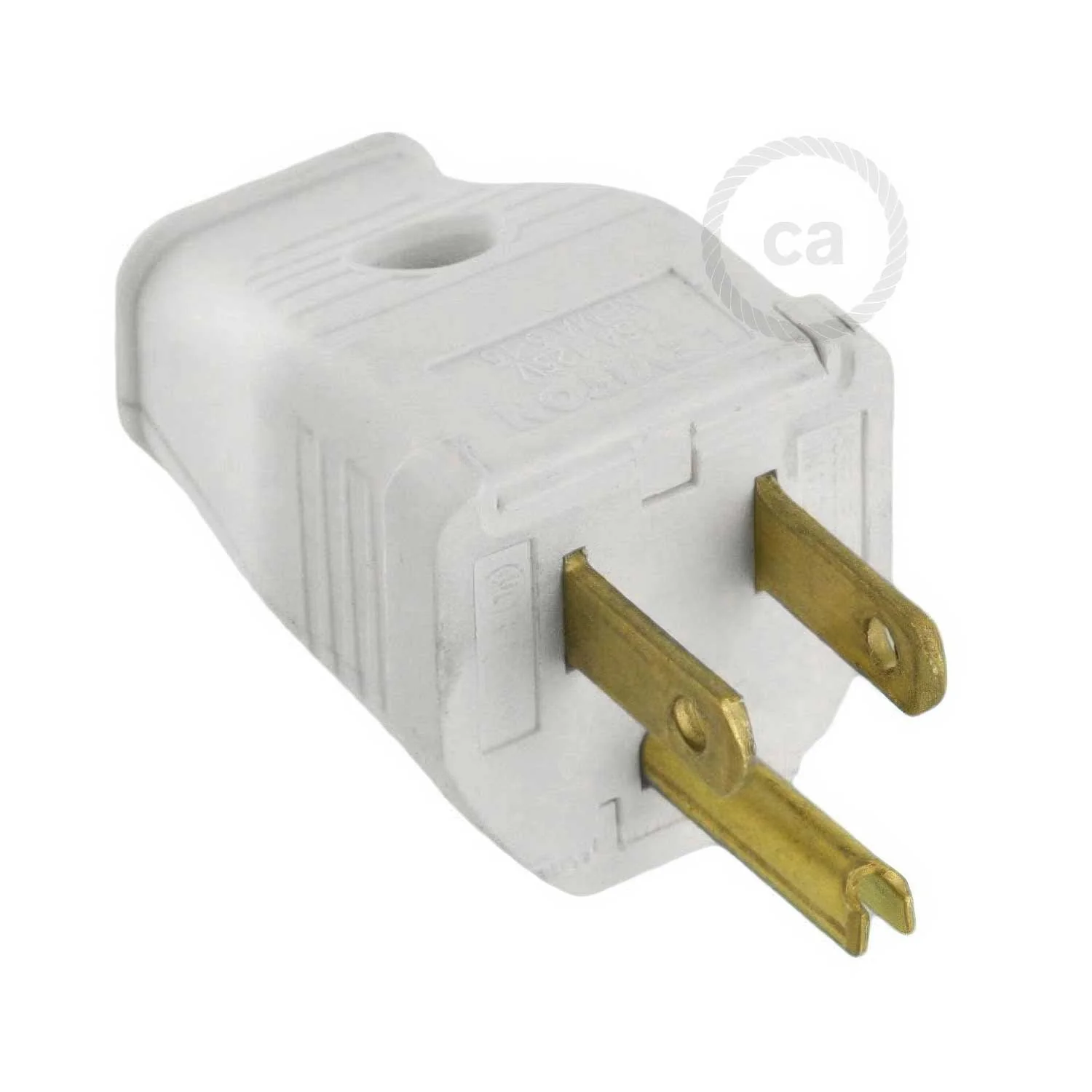 3-pole American plug - UL approved - White