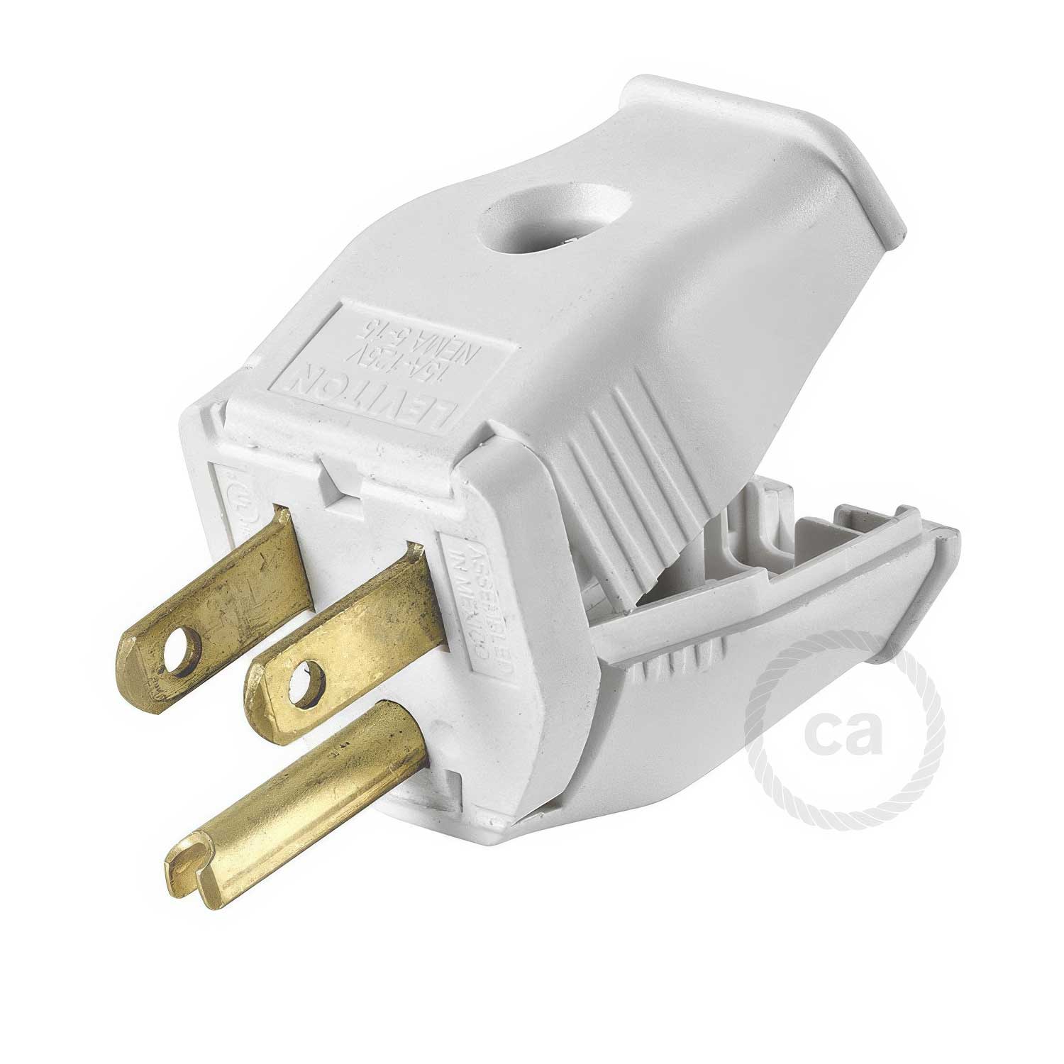 3-pole American plug - UL approved - White - Image 2