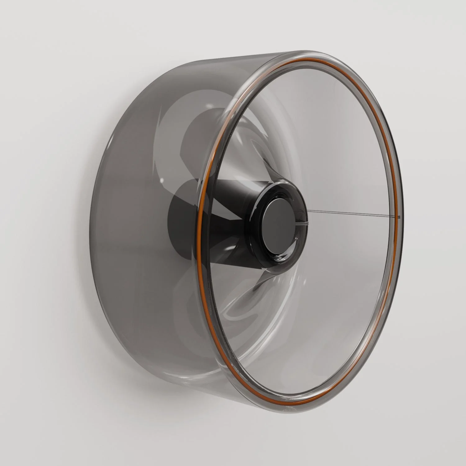 Wall light with Ghost smoky light bulb - Black - Image 5