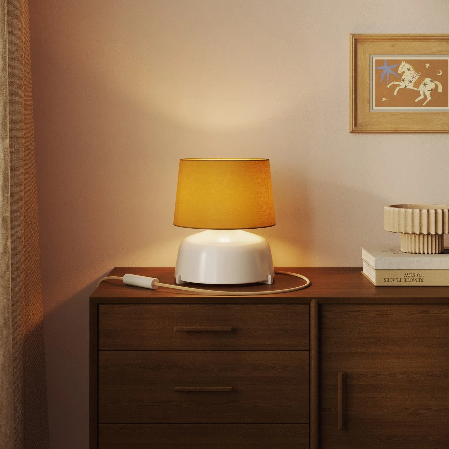 Athena Lampshade with E27 fitting for table or floor lamp - Made in Italy - Arenal Gold - Image 2