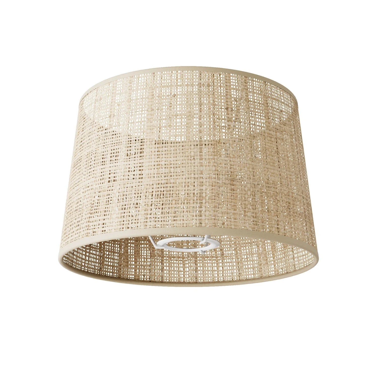 Athena Lampshade with E27 fitting for table or floor lamp - Made in Italy - Raphia