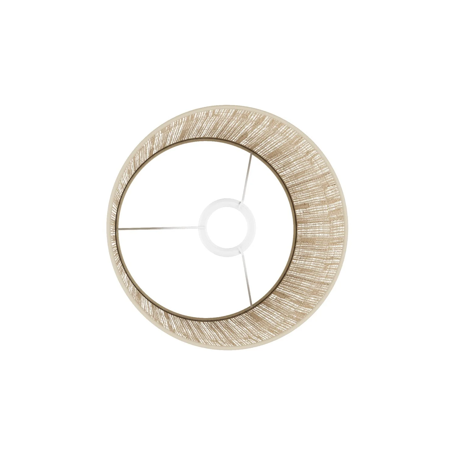 Athena Lampshade with E27 fitting for table or floor lamp - Made in Italy - Raphia - Image 3
