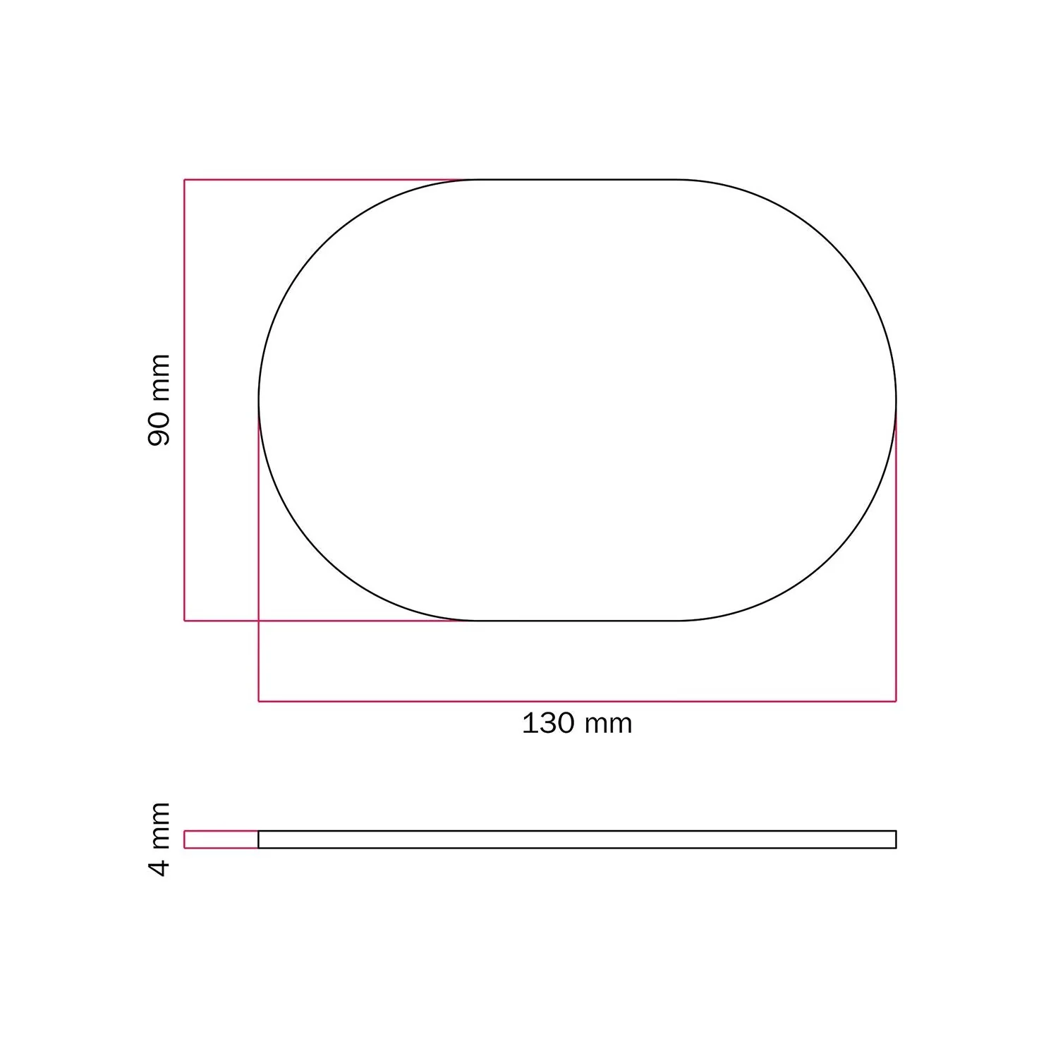 Oval metal base for MAG-Y table lamp - Satin copper - Image 3