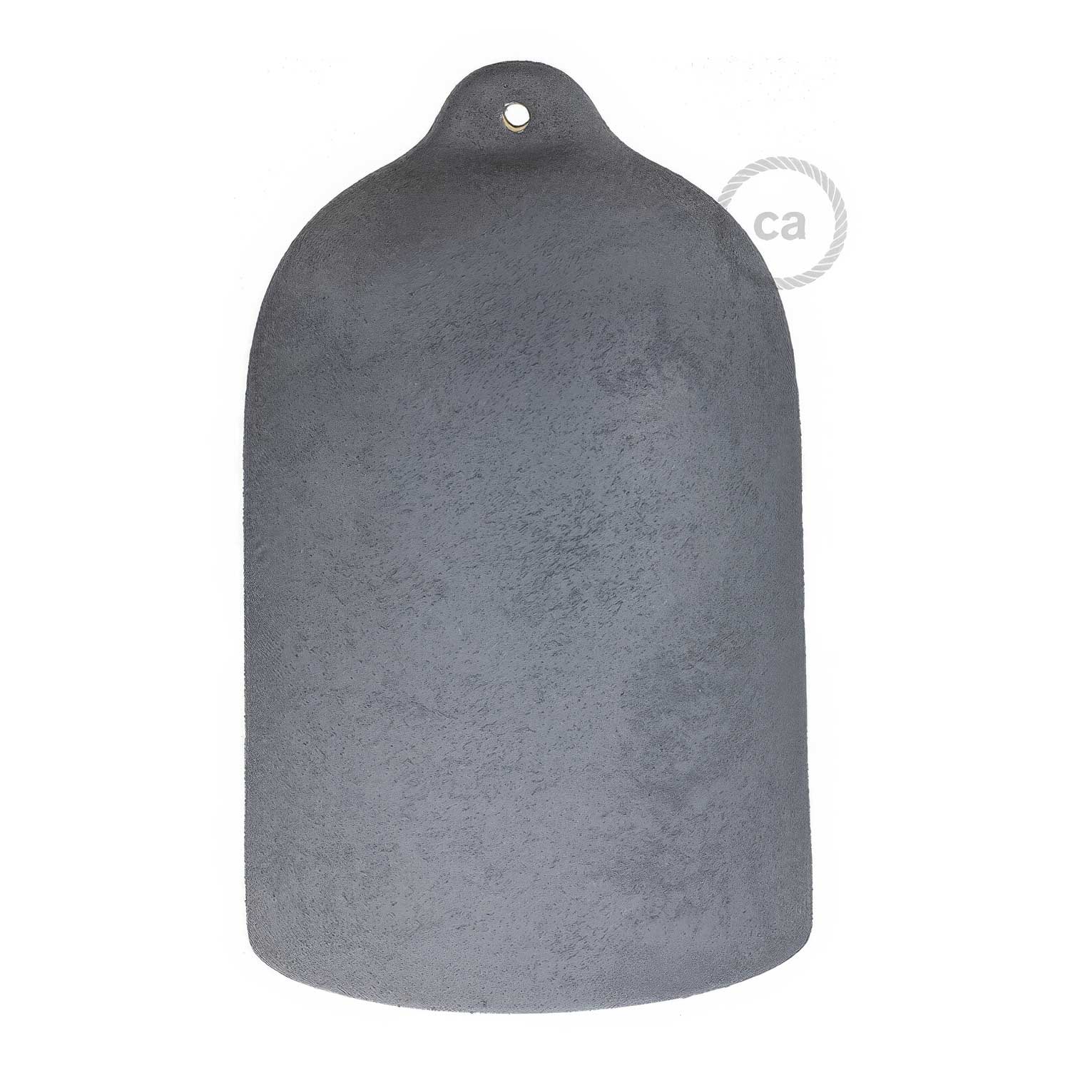 Campana, XL ceramic lampshade for pendant - Made in Italy - Cement effect - Image 4