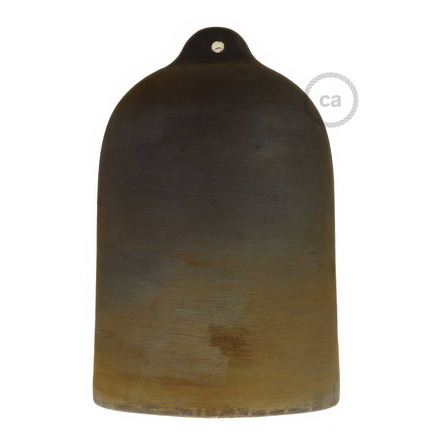 Campana, XL ceramic lampshade for pendant - Made in Italy - Corten effect - Image 4