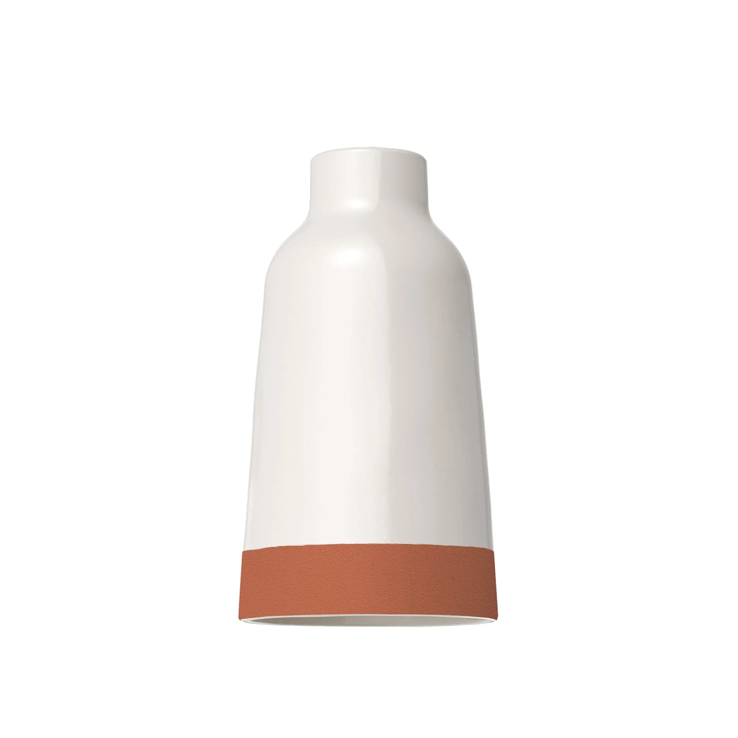 Bottiglia two-tone ceramic lampshade in White and Terracotta, Materia collection - Made in Italy - Image 4