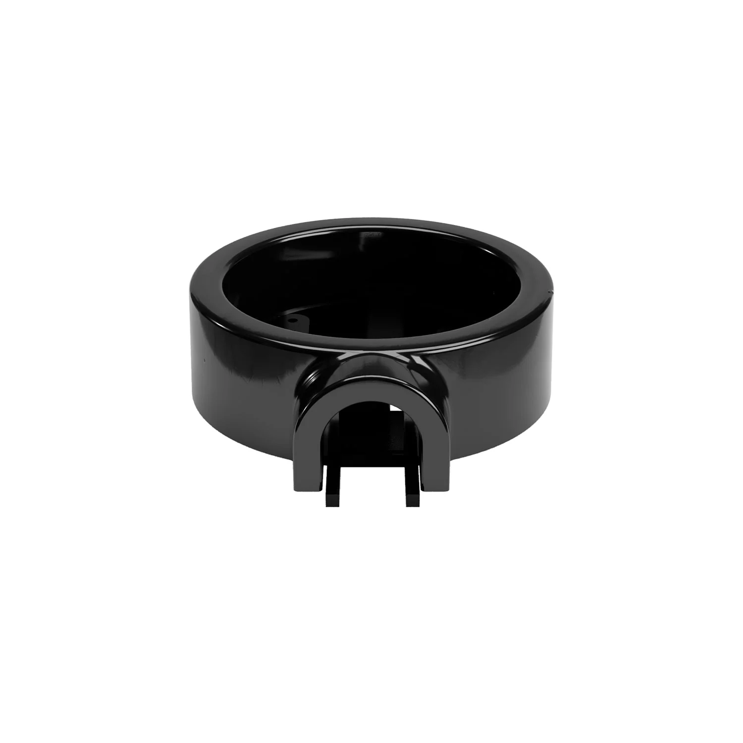 Black porcelain base for electric socket and switch/2-way switch compatible with Creative-Tubes - from 1 to 4 outputs