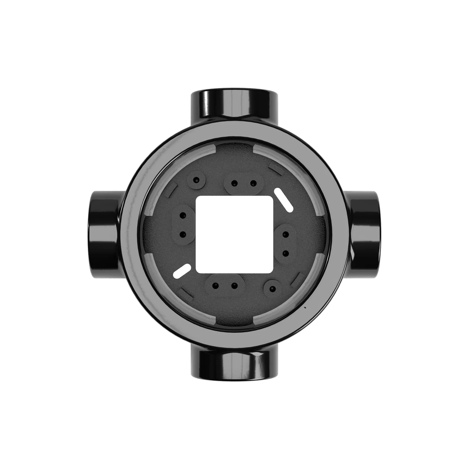 Black porcelain base for electric socket and switch/2-way switch compatible with Creative-Tubes - from 1 to 4 outputs - Image 30