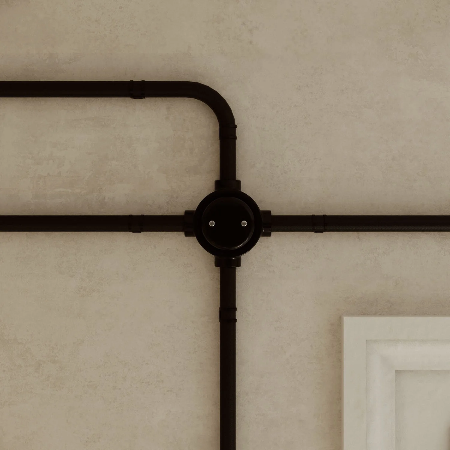 Black porcelain base for electric socket and switch/2-way switch compatible with Creative-Tubes - from 1 to 4 outputs - Image 32