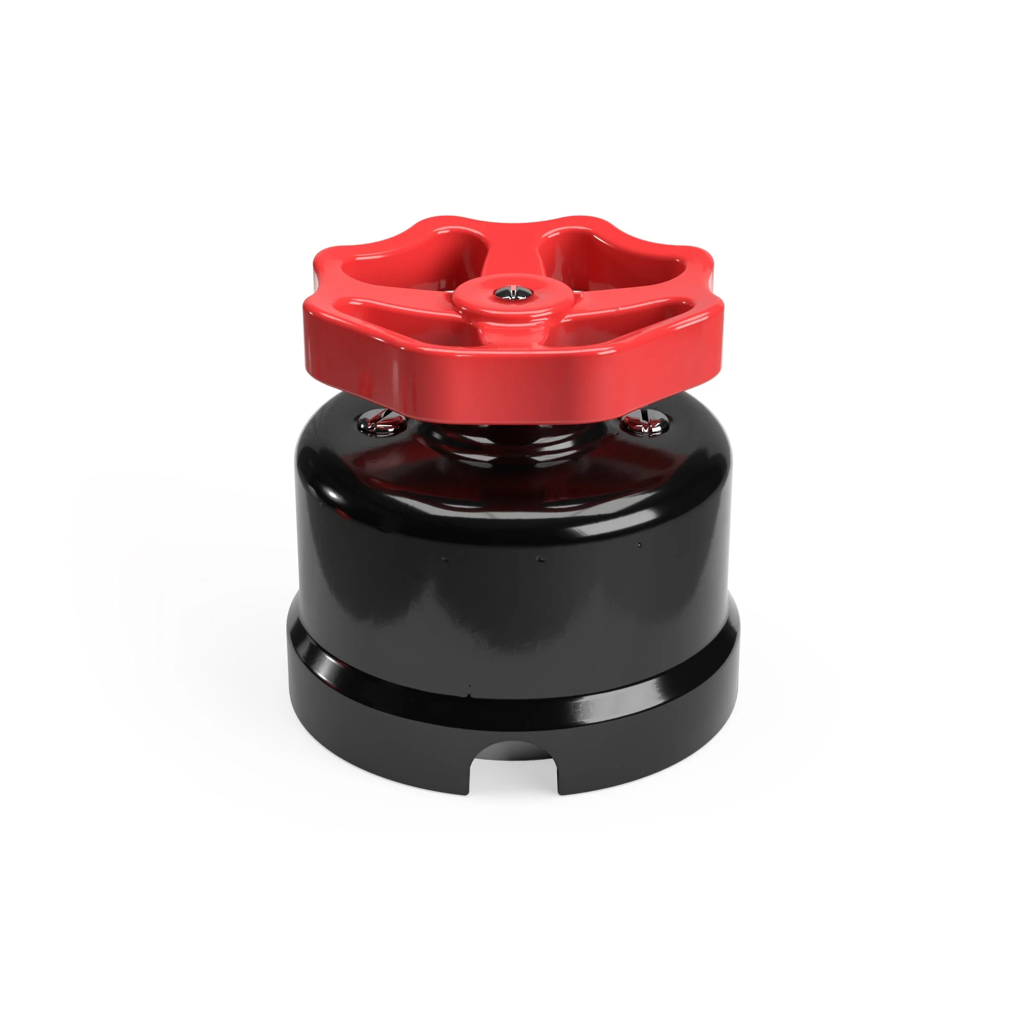 Switch/2-way switch in black porcelain with knob - Image 15