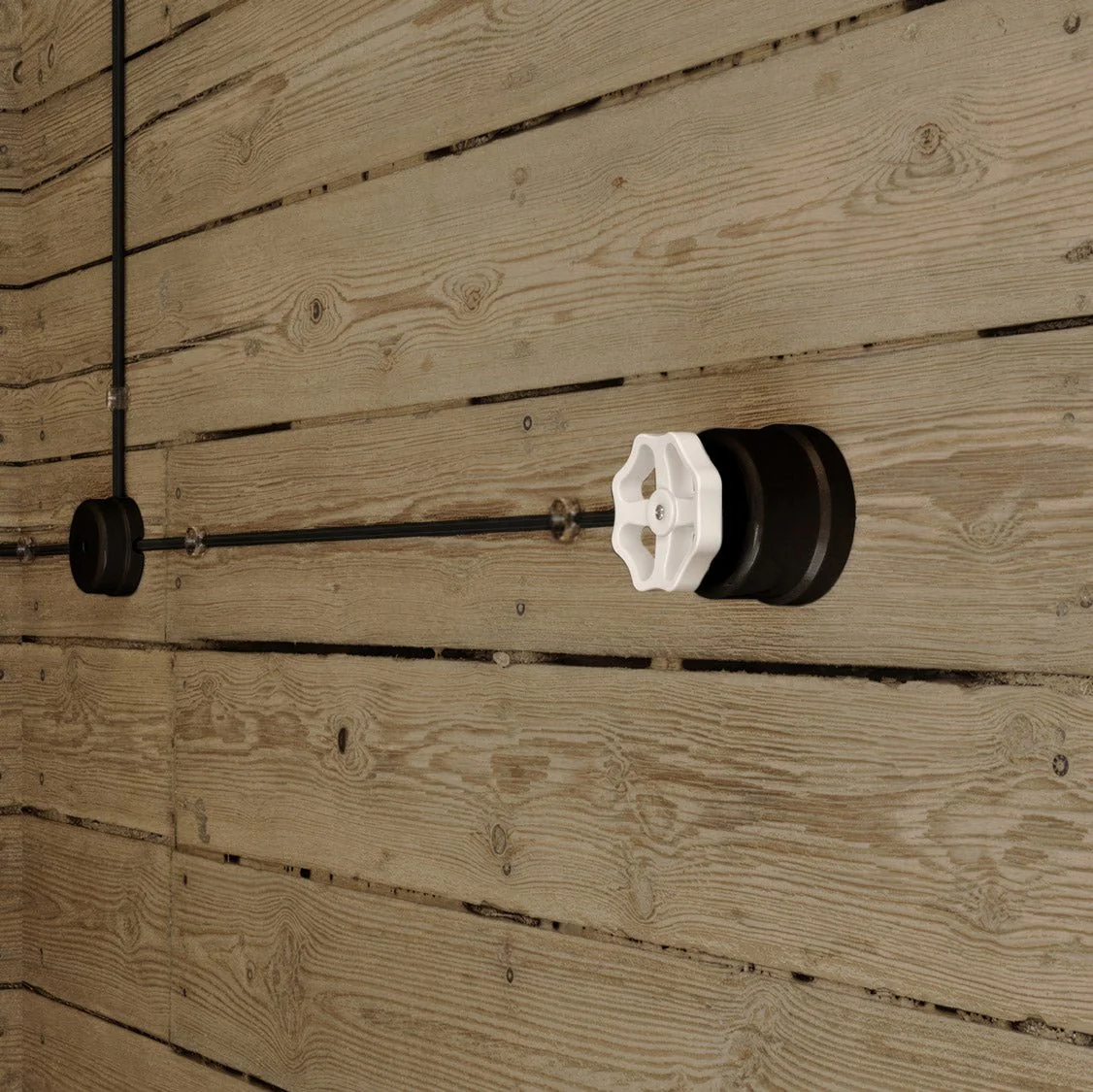 Switch/2-way switch in black porcelain with knob - Image 4