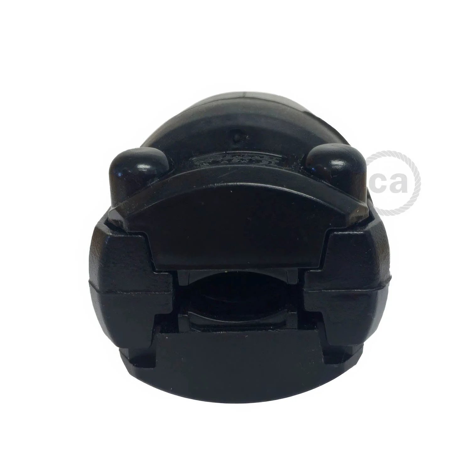 Black Rubberized Two-Prong Plug for string lights - Image 3