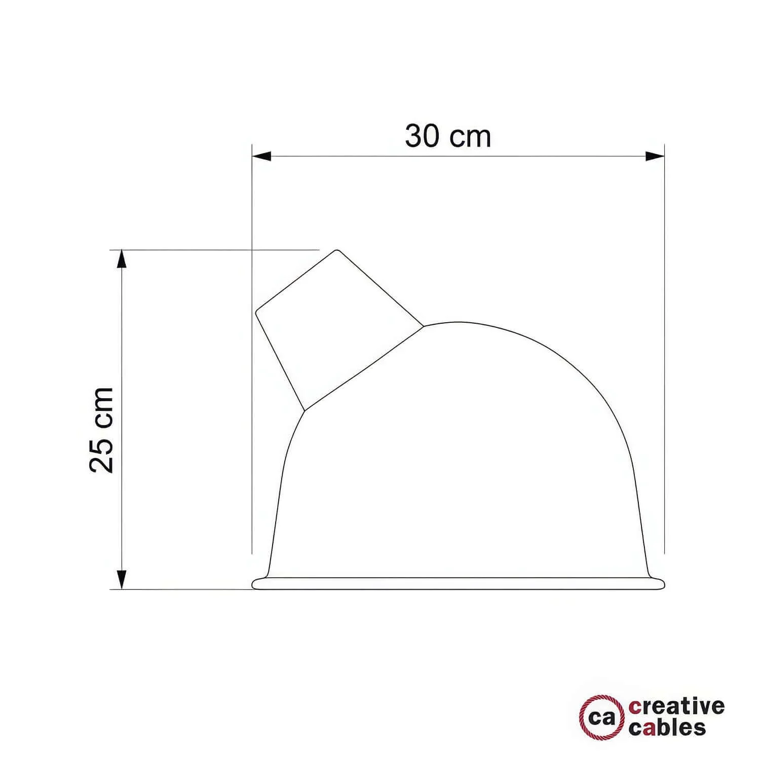 Broadway enamelled metal lampshade with E27 fitting – Black - Image 4