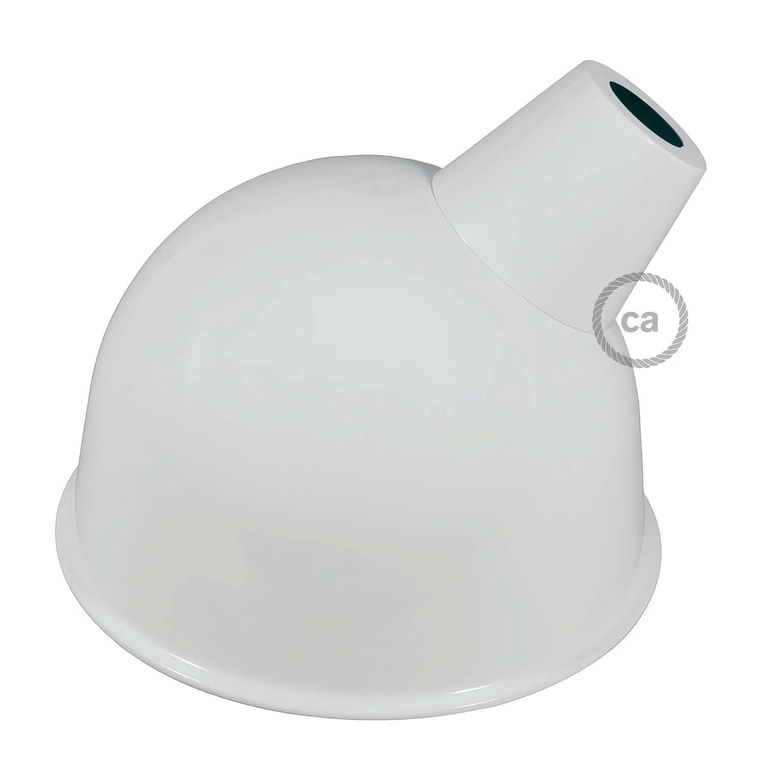 Broadway lampshade in enamelled metal with E27 fitting - White - Image 3