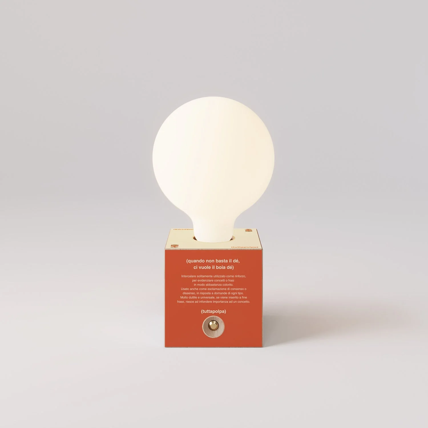 Cabless03 "Boia de" battery lamp with porcelain-effect globe bulb - Tuttapolpa - Image 4