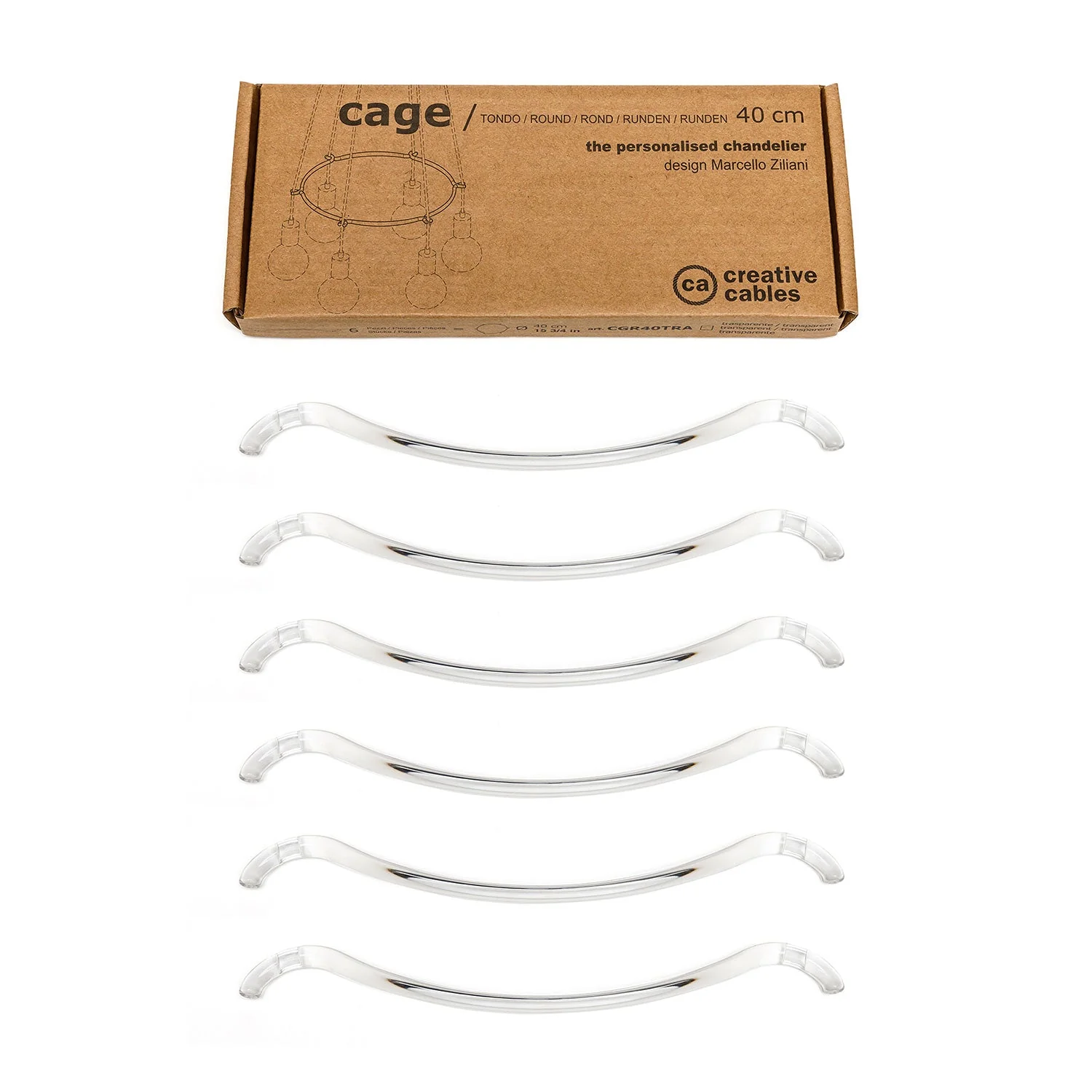 Cage Circle - Structure for chandeliers - Transparent - Image 2