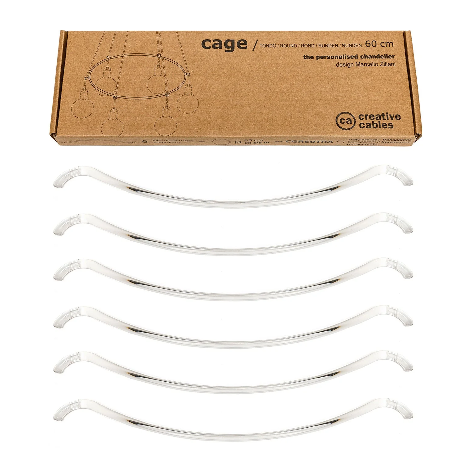 Cage Circle - Structure for chandeliers - Transparent - Image 7