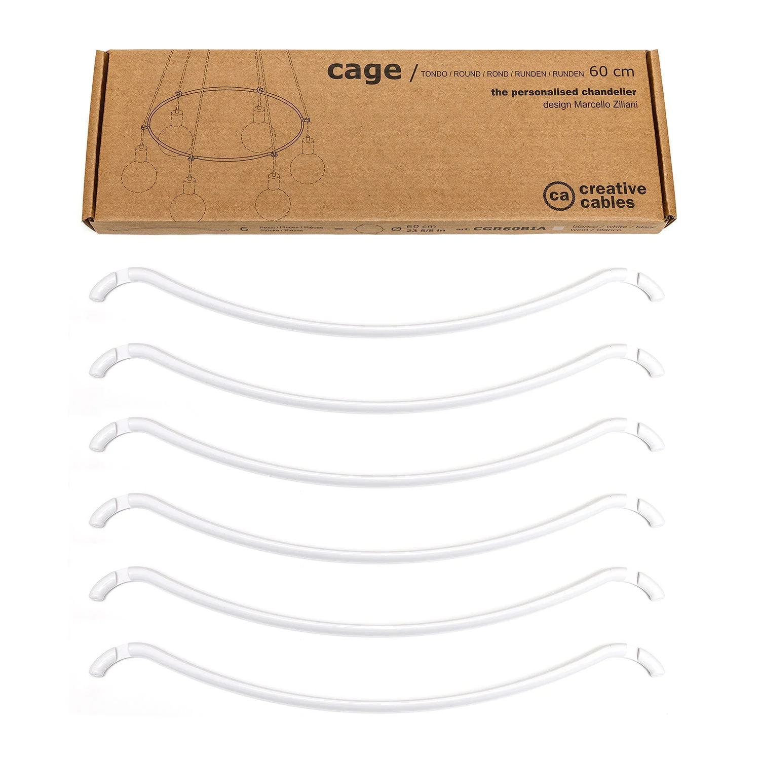 Cage Circle - Structure for chandeliers - White - Image 7