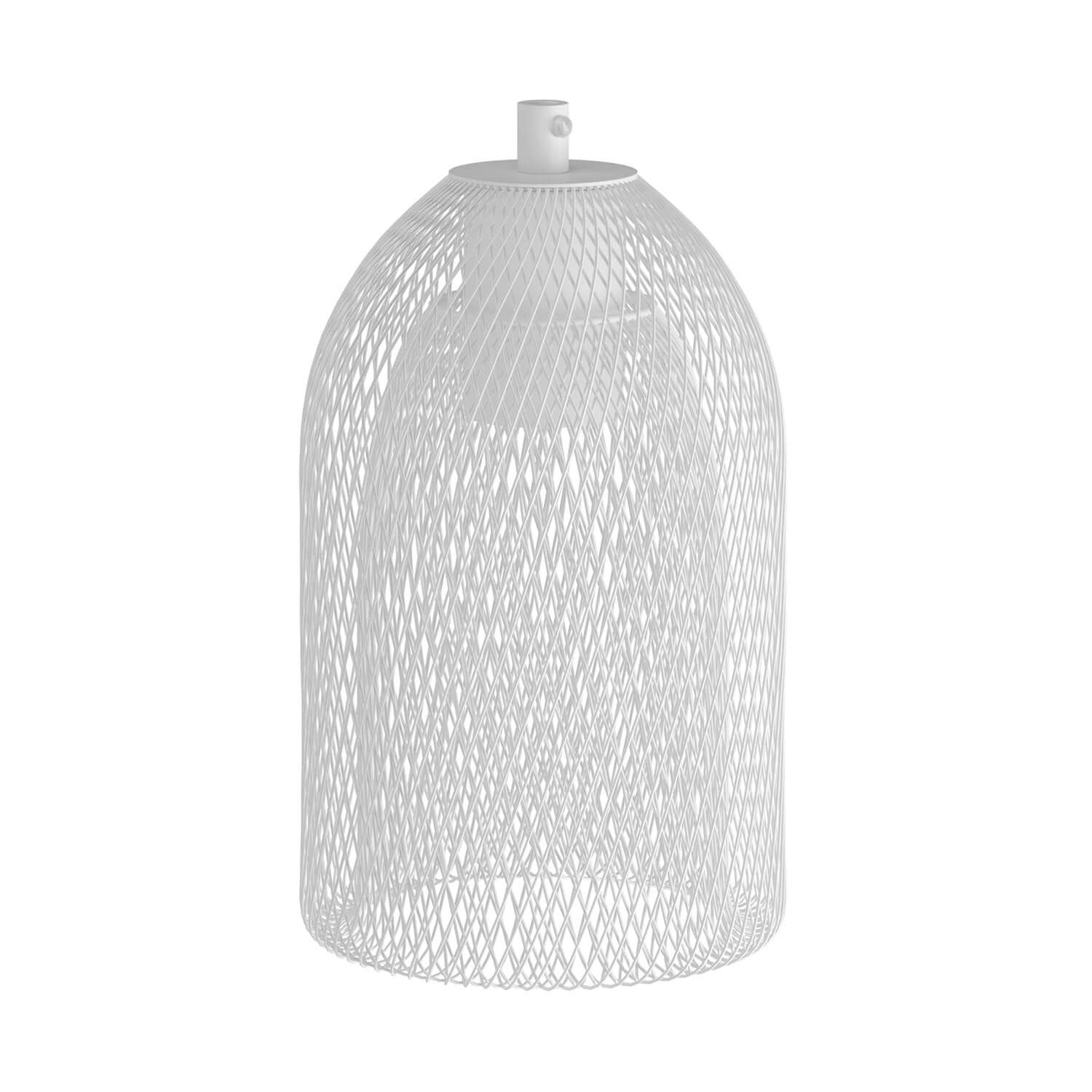 GhostBell lampshade cage in metal with E27 lamp holder kit - White - Image 3