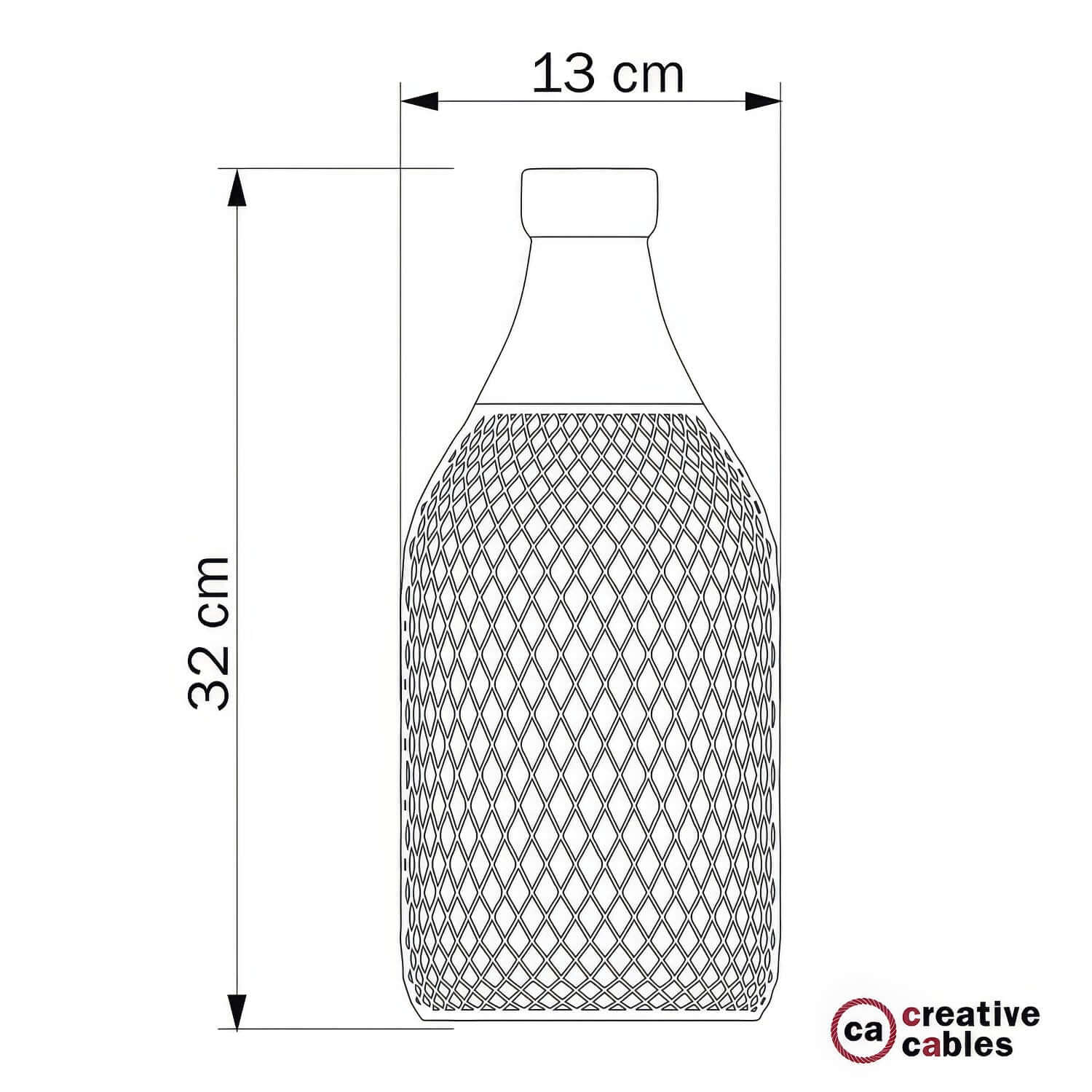 Jéroboam bottle lampshade cage in metal - Black - Image 4
