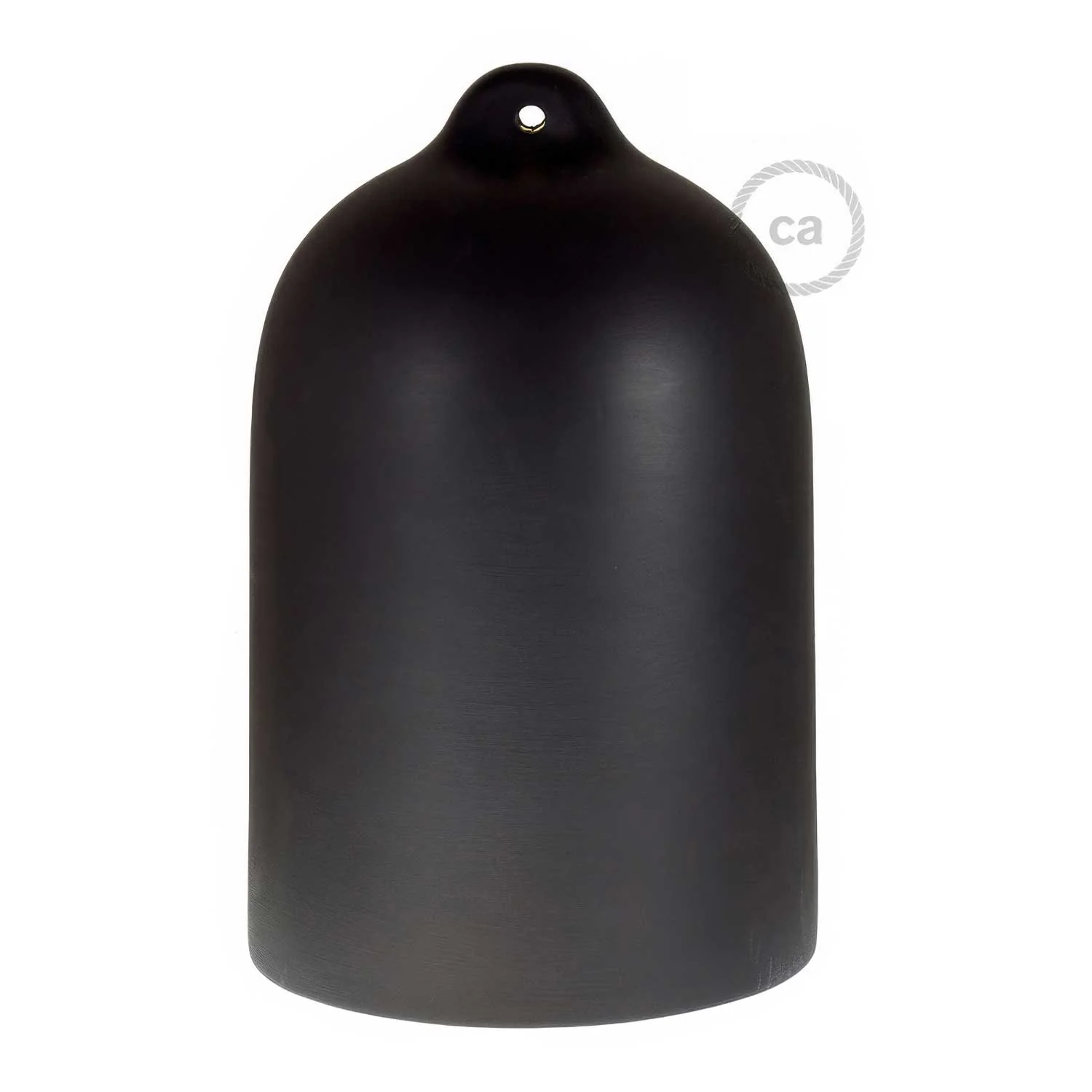 Campana, XL ceramic lampshade for pendant fitting - Made in Italy - Slate - Image 4