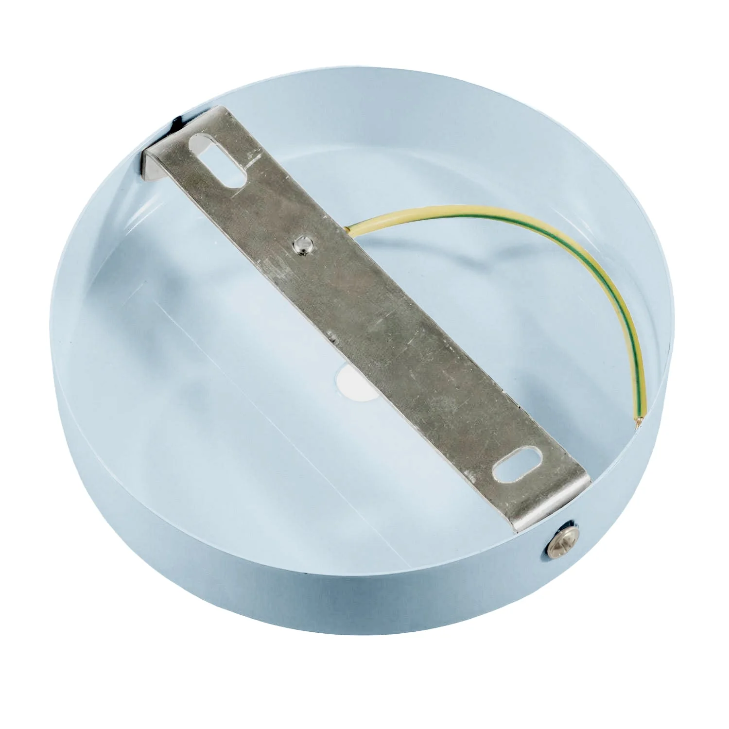 Cylindrical metal ceiling rose kit - Sugar paper blue - Image 4