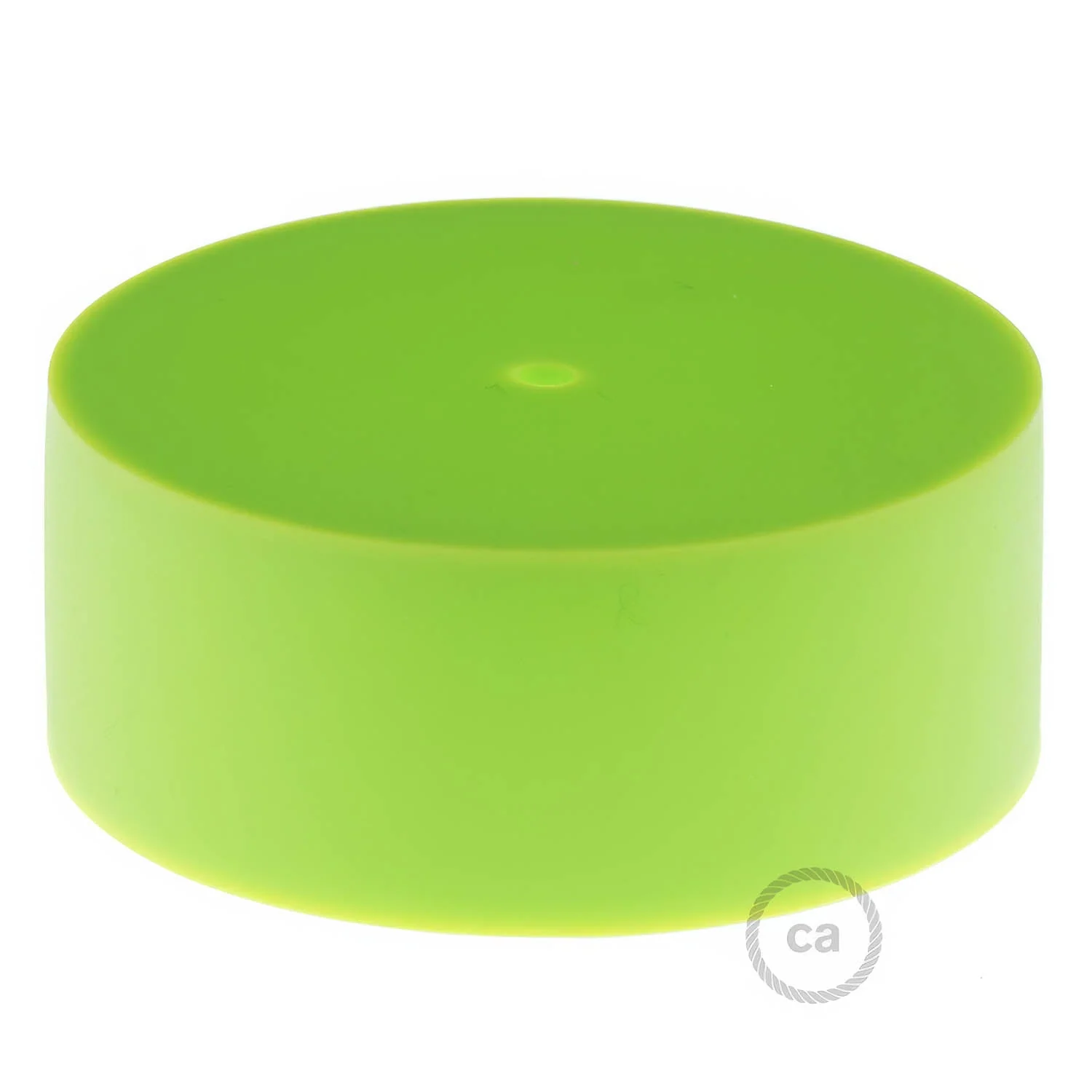 Cylindrical ceiling rose kit in silicone – Lime - Image 2