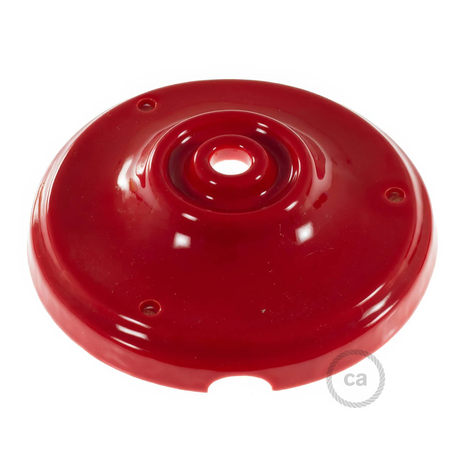 Porcelain ceiling rose kit - Red - Image 2
