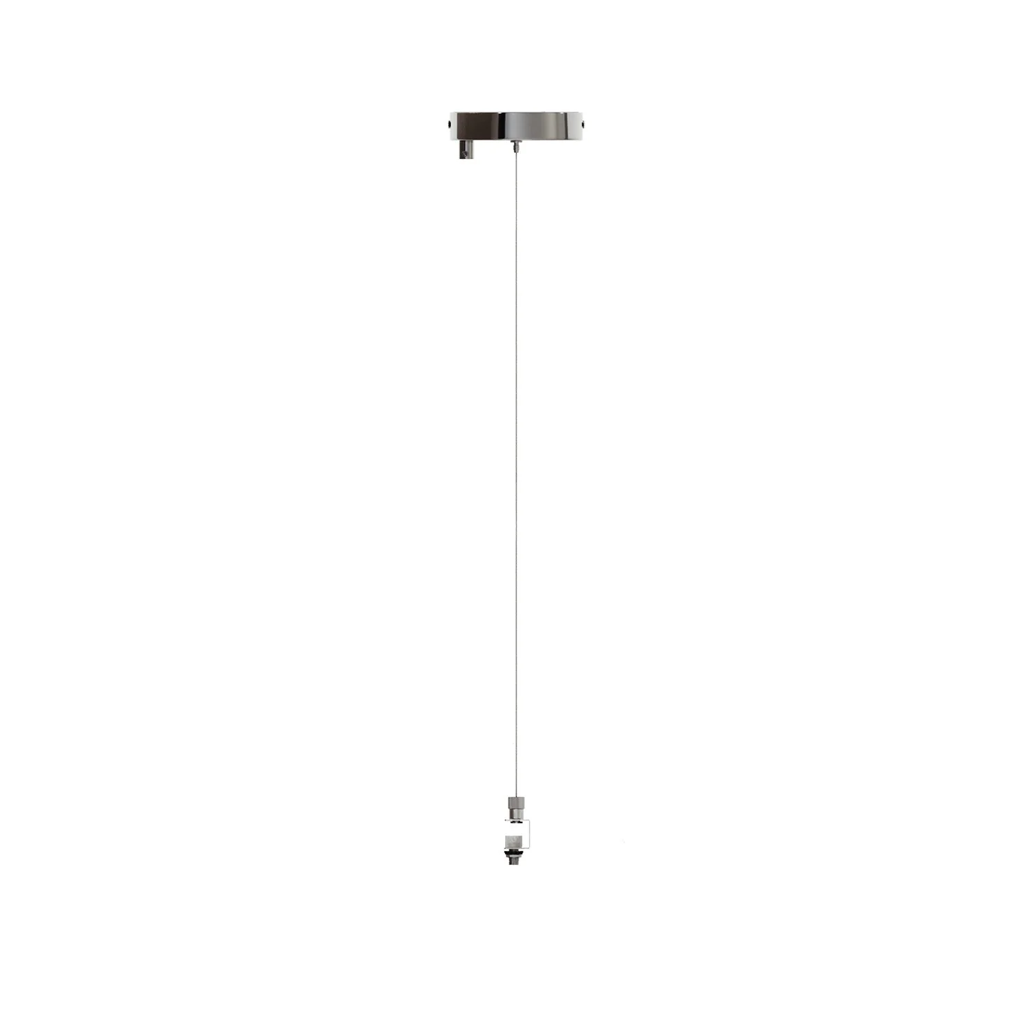 Ceiling canopy Kit Ø 120 mm with steel suspension and millimetric balancer – Chrome