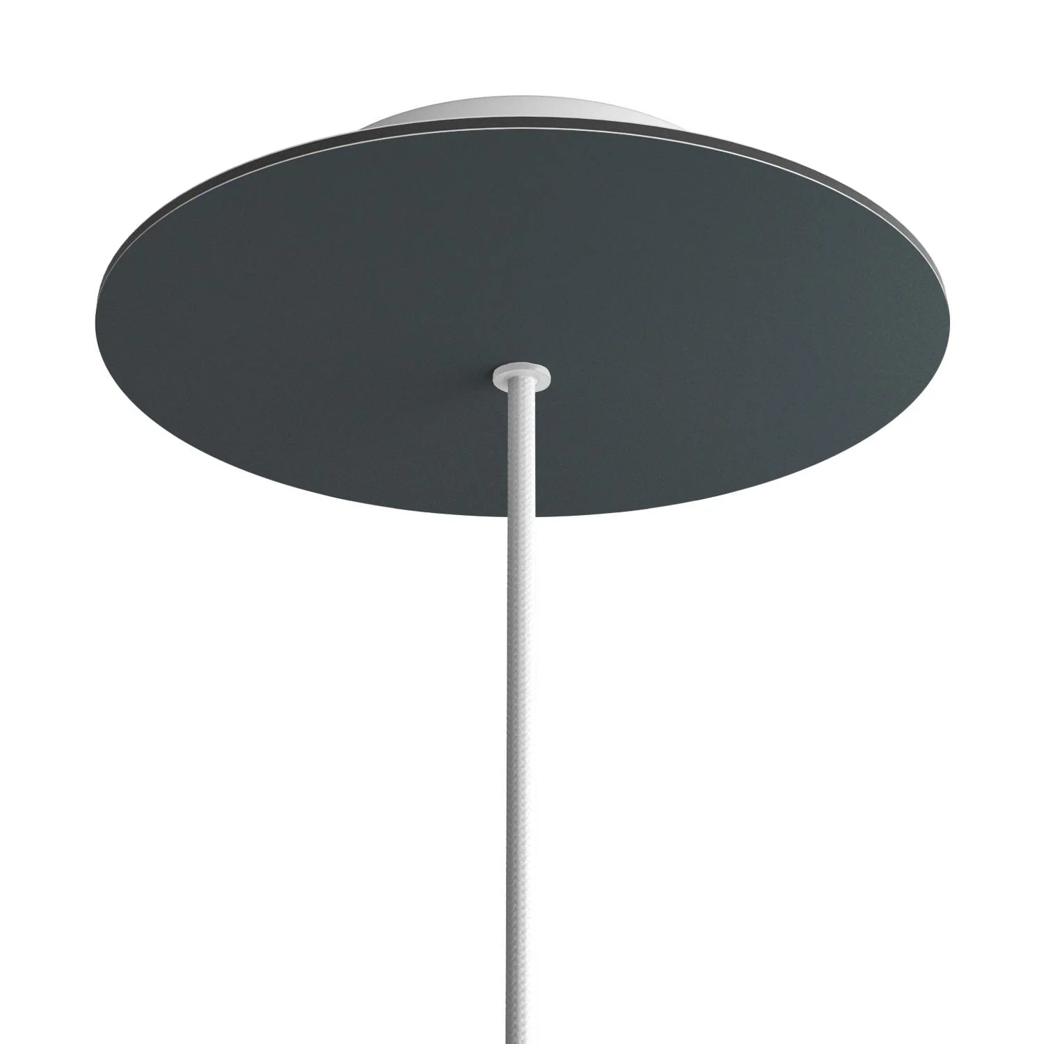 Rose-One round ceiling rose, 200 mm diameter with 1 hole and 4 side holes - Anthracite