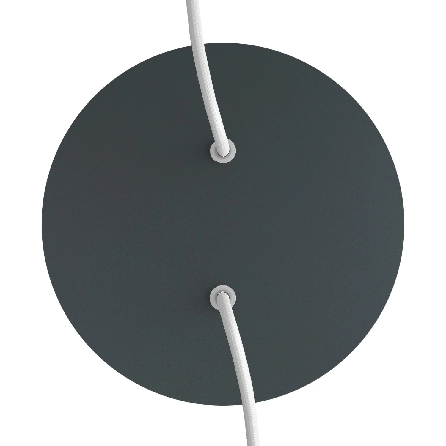 Rose-One round ceiling rose, 200 mm diameter with 2 holes and 4 side holes – Anthracite - Image 2