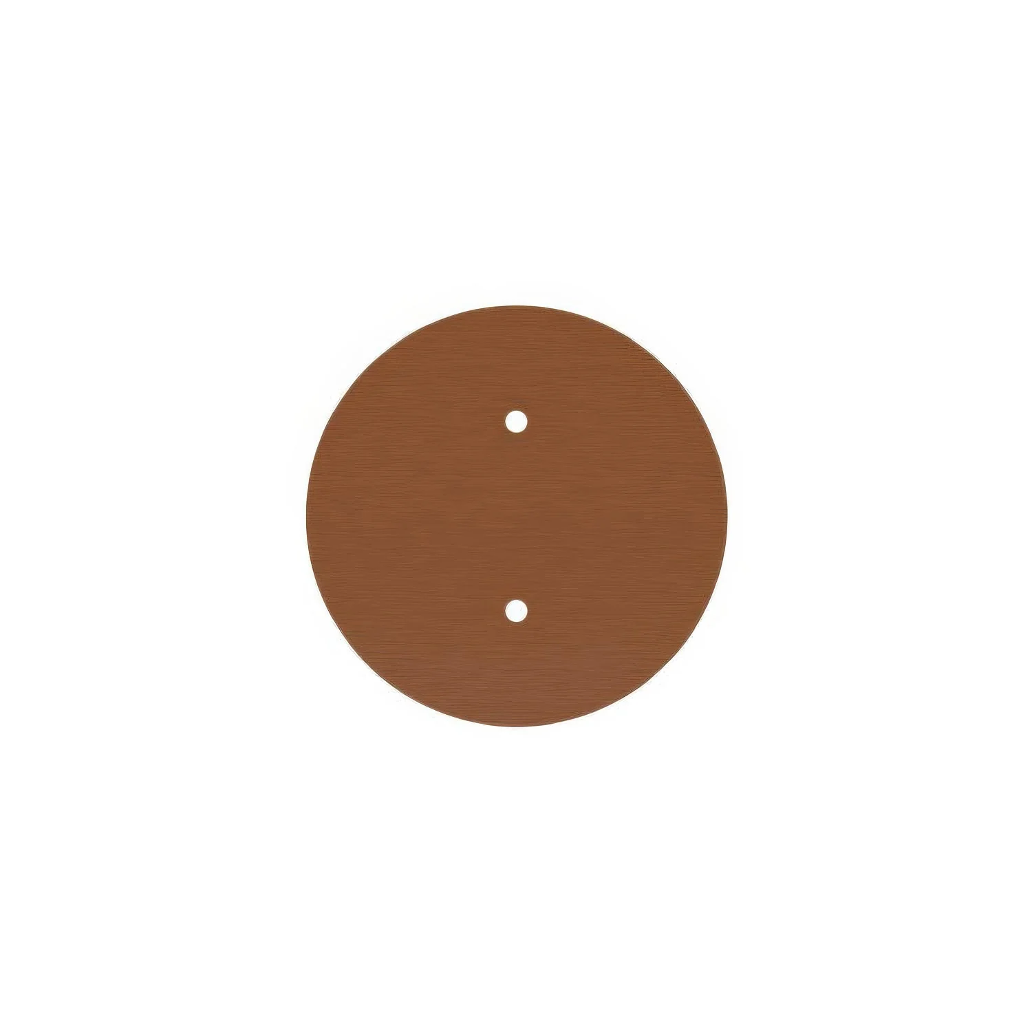 Rose-One round ceiling rose, 200 mm diameter with 2 holes and 4 side holes - Satin copper Dibond - Image 3