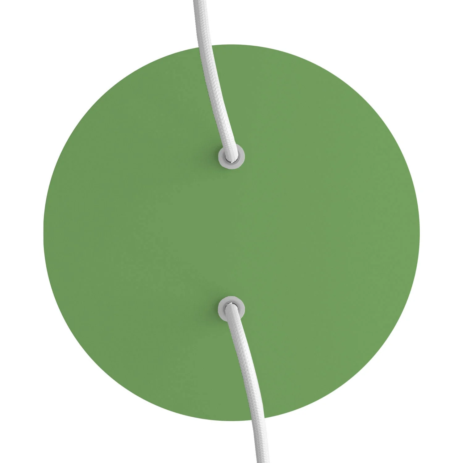 Rose-One round ceiling rose, 200 mm diameter with 2 holes and 4 side holes - Meadow Green - Image 2