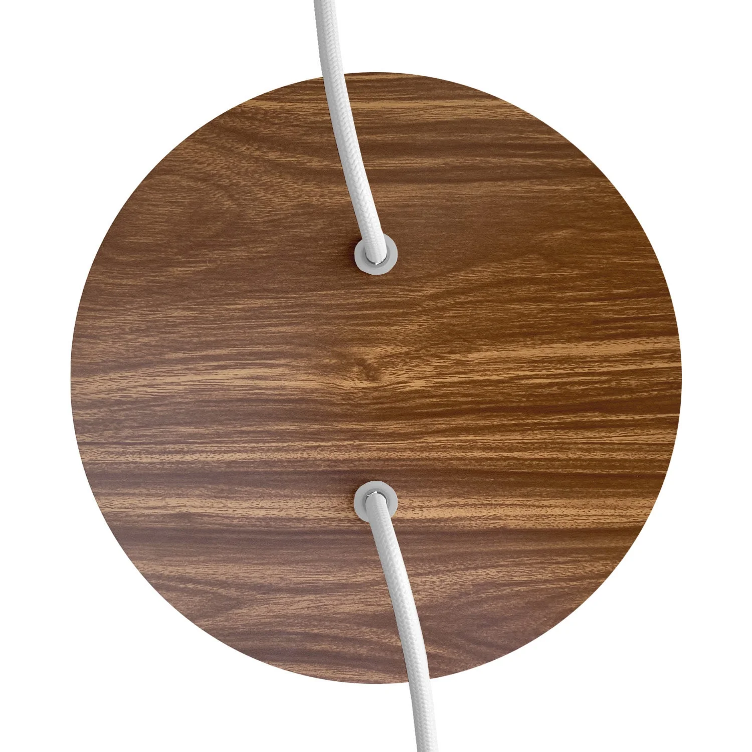 Rose-One round ceiling rose, diameter 200 mm with 2 holes and 4 side holes - Wood - Image 2