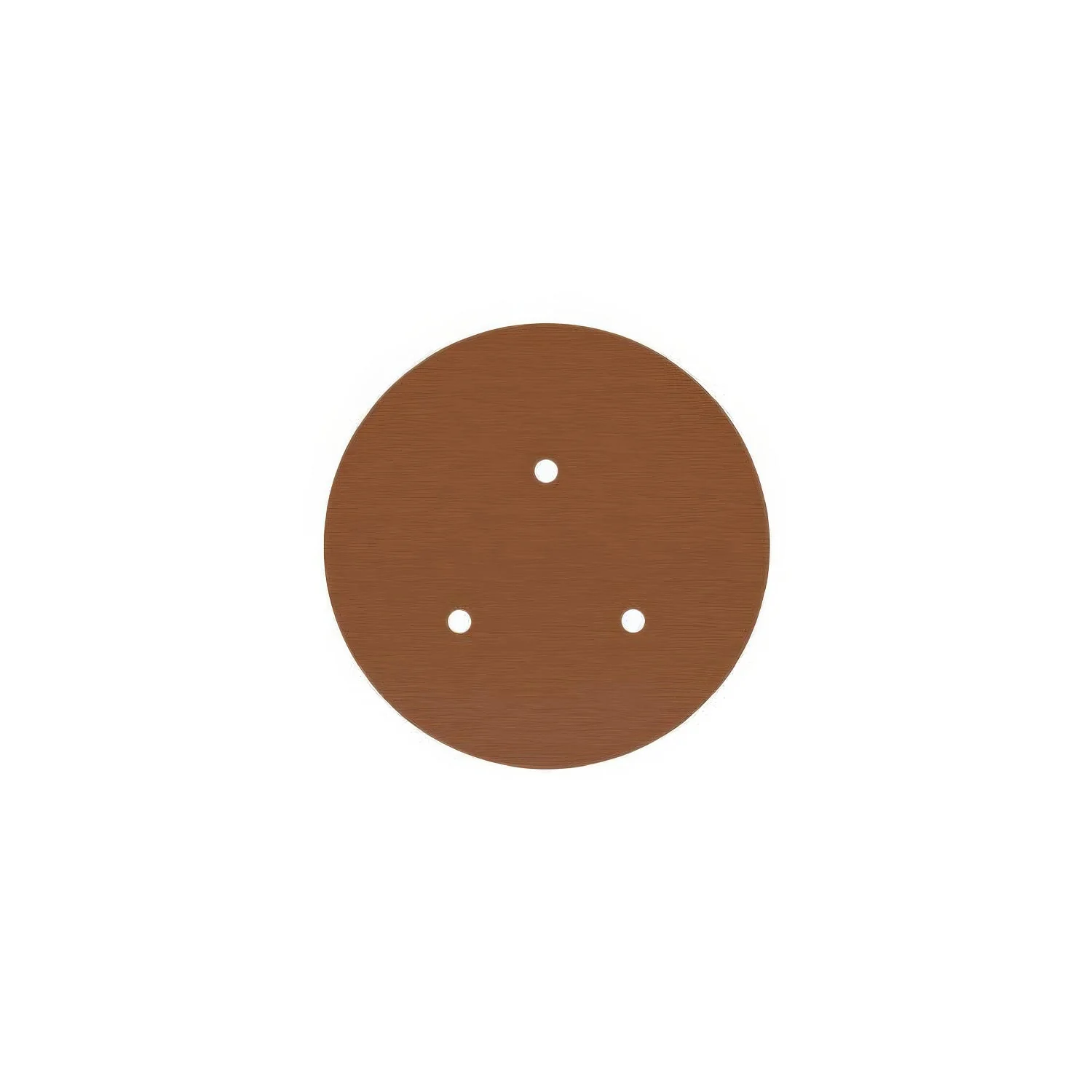 Rose-One round ceiling rose, 200 mm diameter with 3 holes and 4 side holes - Satin copper Dibond - Image 3