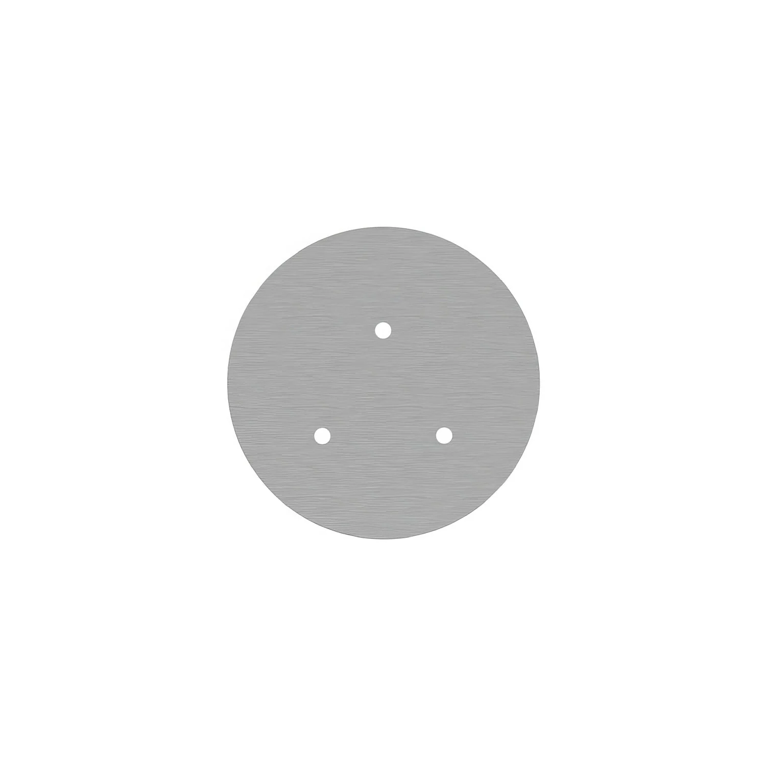 Rose-One round ceiling rose, 200 mm diameter with 3 holes and 4 side holes - Satin Dibond Steel - Image 3