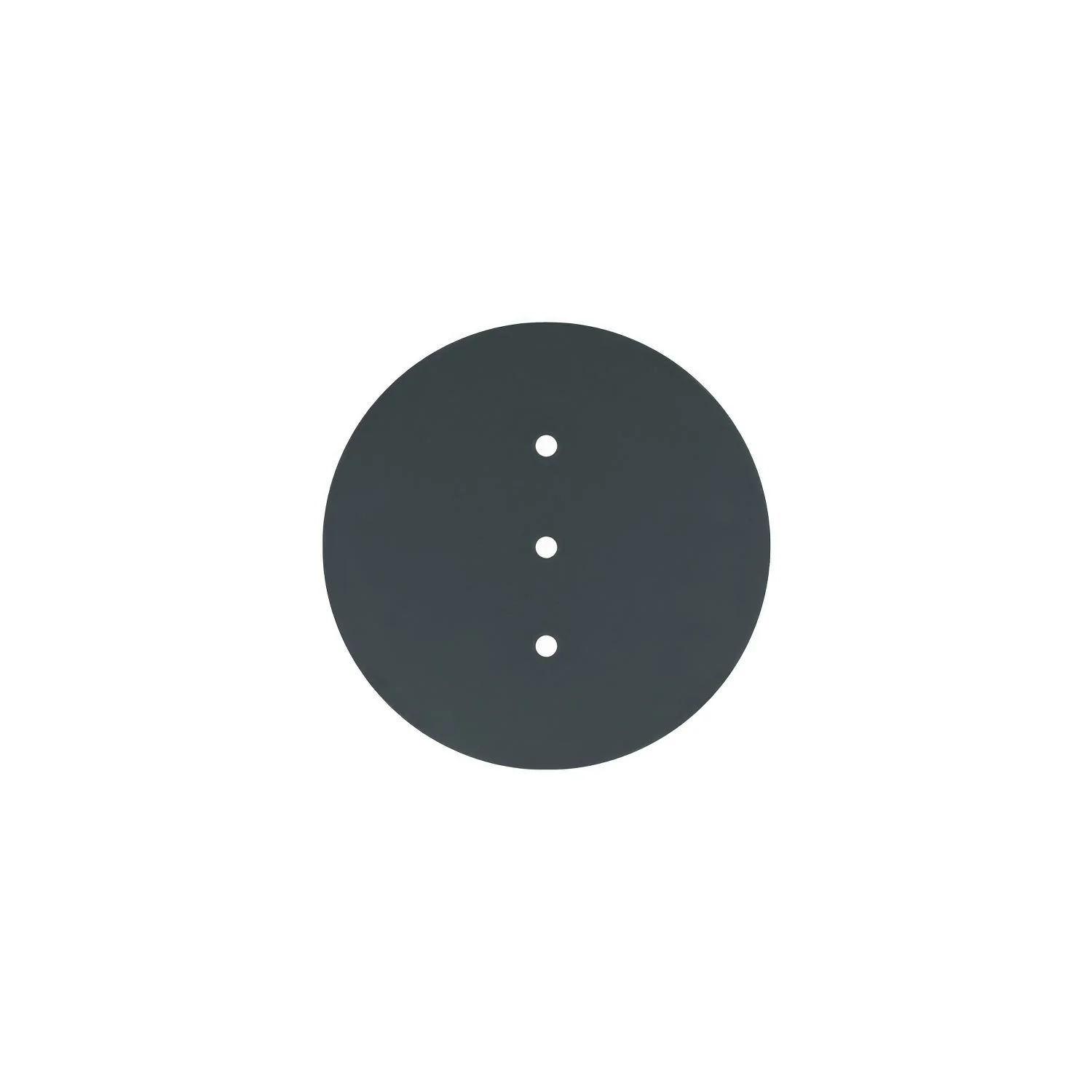 Rose-One round ceiling rose, 200 mm diameter with 3 inline holes and 4 side holes - Anthracite - Image 3