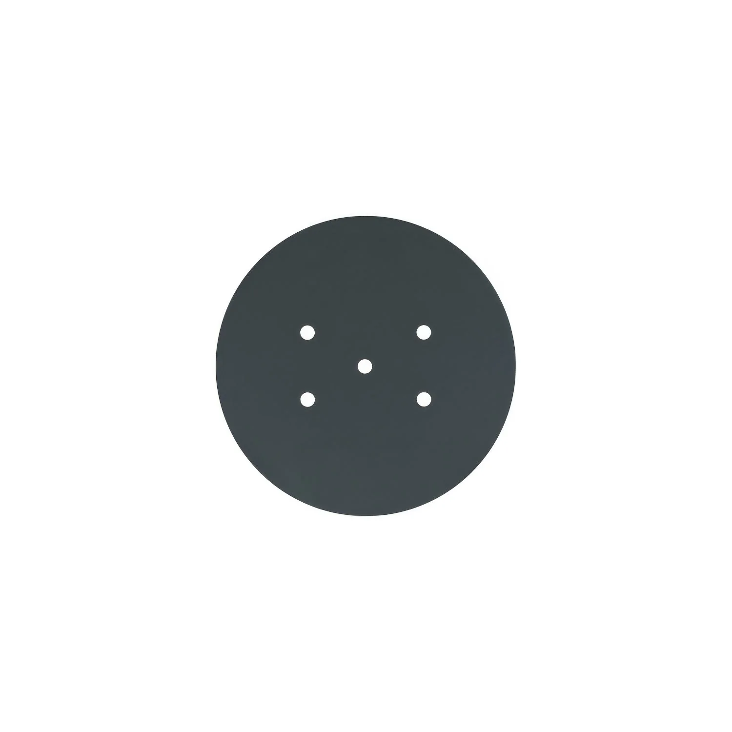 Rose-One round ceiling rose, 200 mm diameter with 5 holes and 4 side holes – Anthracite - Image 3