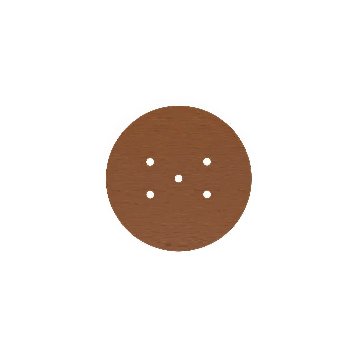 Rose-One round ceiling rose, 200 mm diameter with 5 holes and 4 side holes – Satin copper Dibond - Image 3